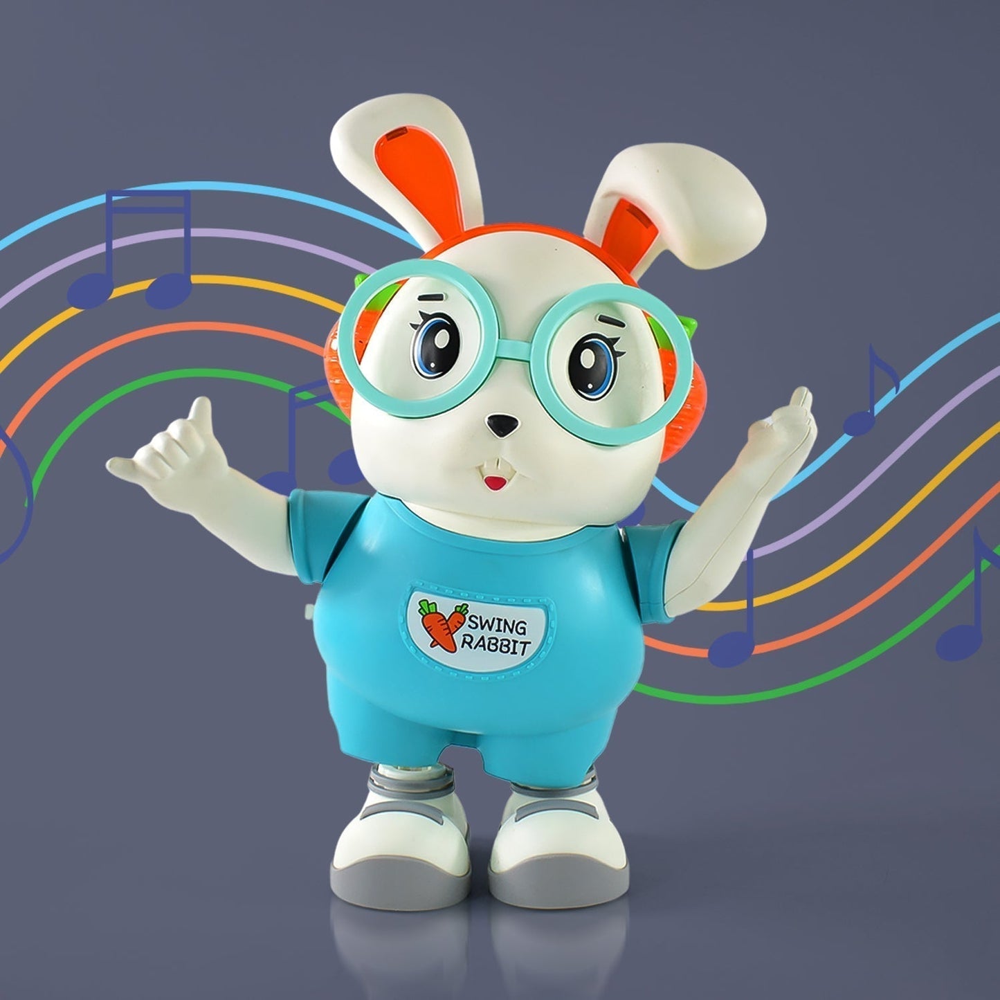 Electroplay Swing Rabbit Musical Dancing Toy – Interactive Bunny with Lights, Sounds (1 Pc / Battery Not Included)
