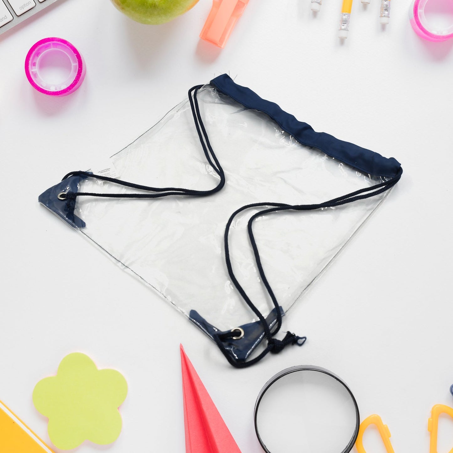 Transparent Waterproof Plastic Stadium Bag – Gym, Travel & Sports