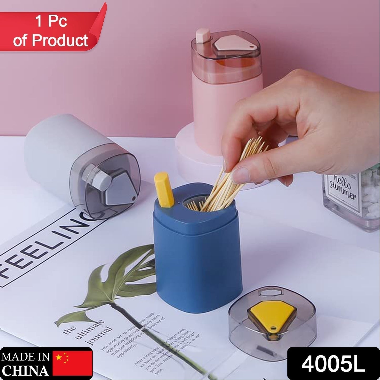 Pop-Up Automatic Toothpick Dispenser – Safe & Novel Storage Container