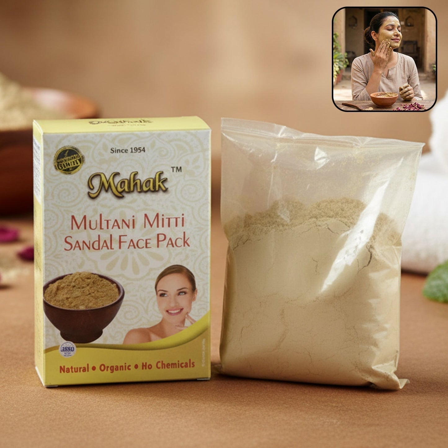 Herbal Multani Mitti and Sandal Face Pack Ð 80 gm