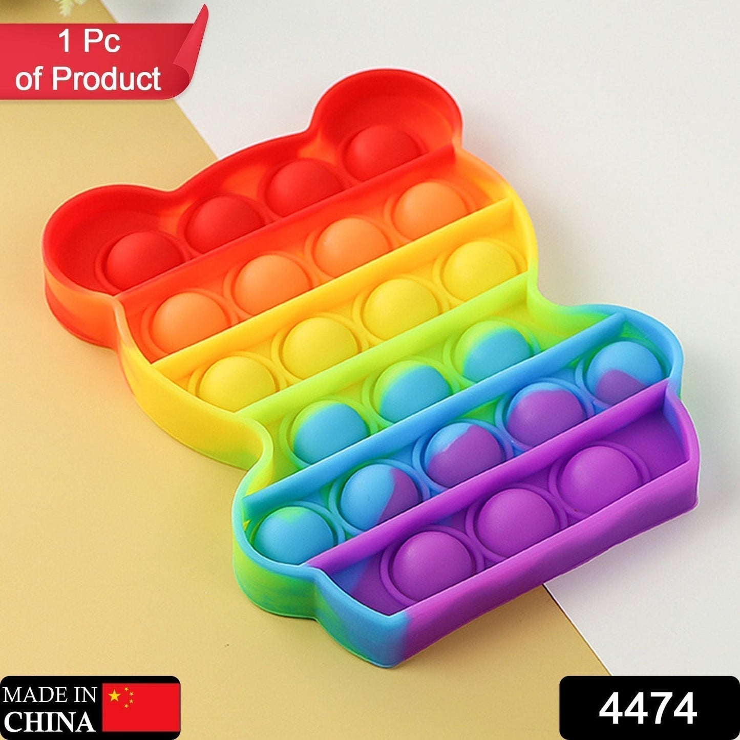 Bear It Fidget Toys Stress Relief Rainbow Toy ( 1 pcs )