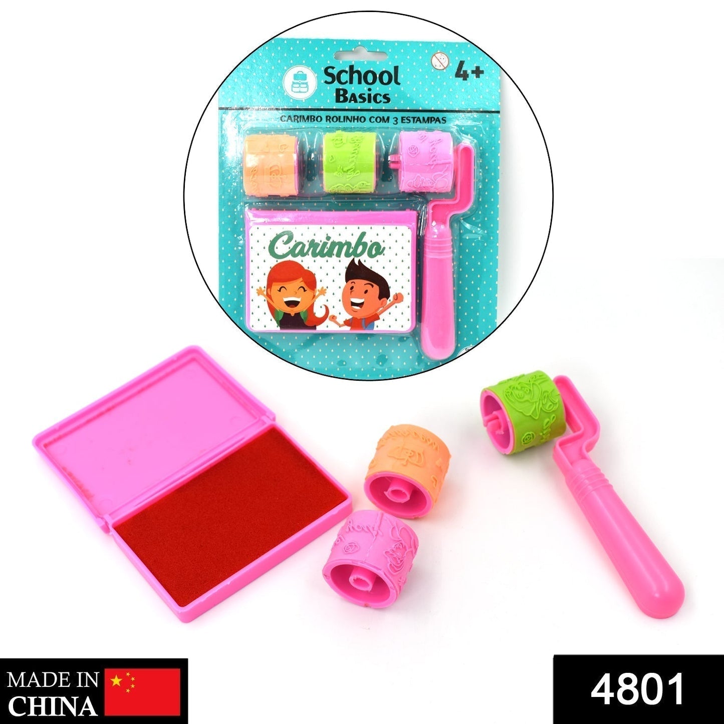 Roller Stamp used in all types of household places by kids and children’s for playing purposes.