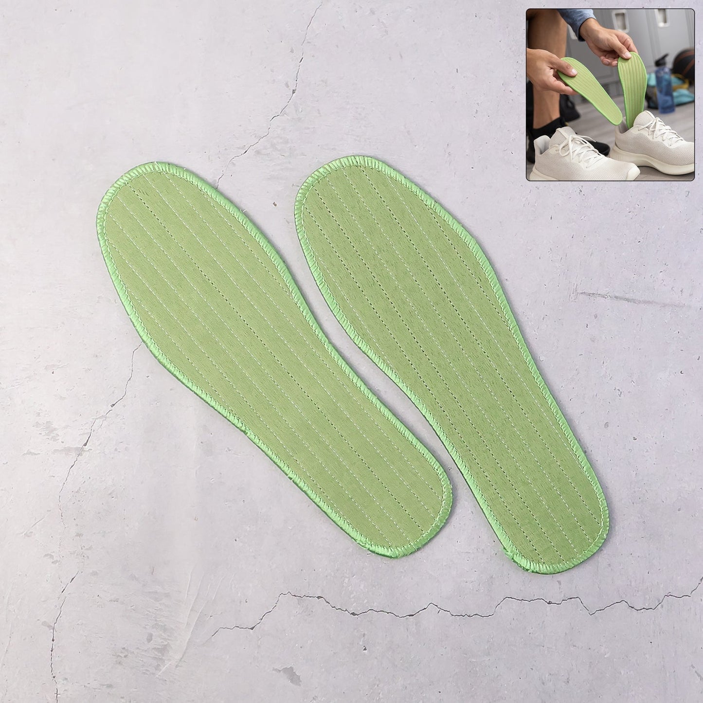Premium Comfort Shoe Insoles for Daily Foot Support Size 38 (1 Pair / Mix Design)