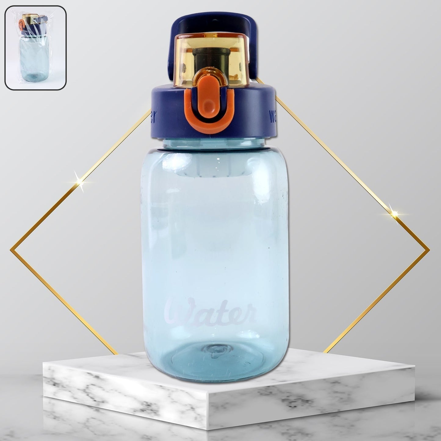 Plastic Leak-Proof Flip Cap & Safty Lock Water Bottle (600ml Approx / 1 Pc)