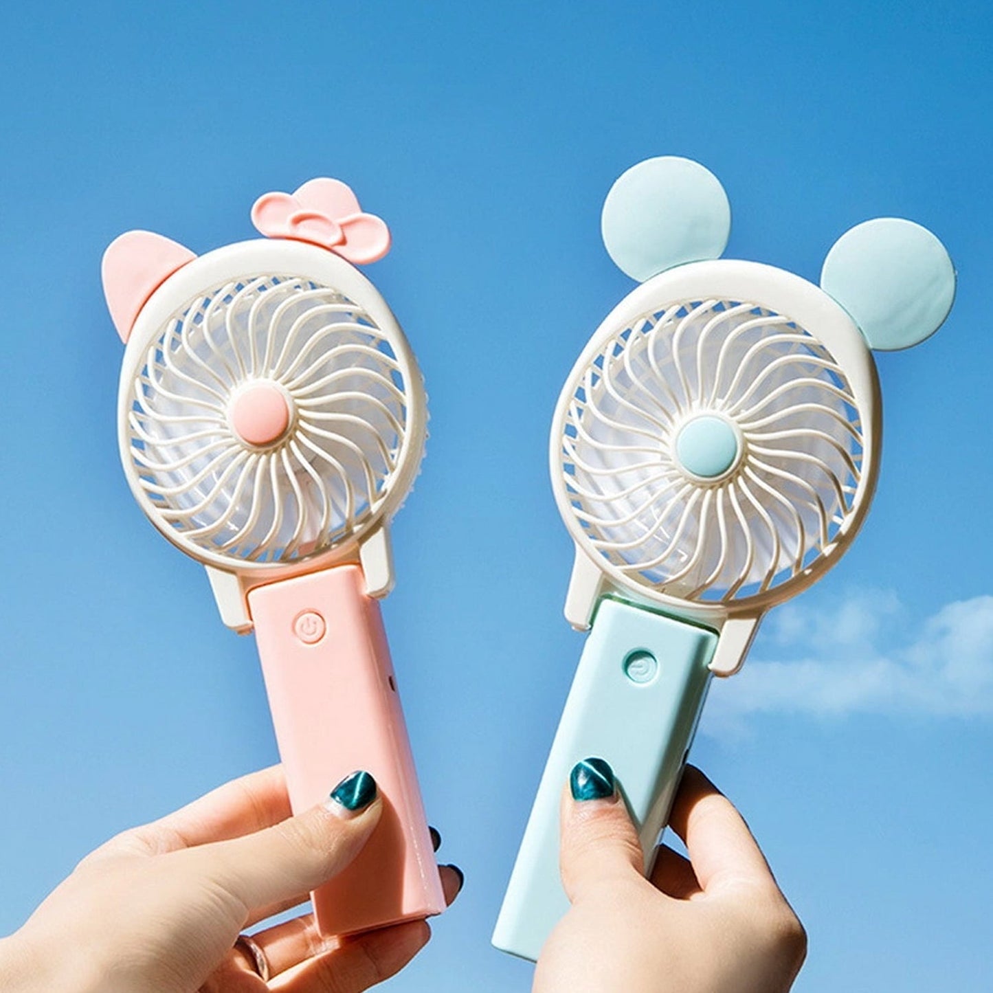 Mini Cartoon Style Fan used in all kinds of places including household and many more for producing fresh air purposes.(Battery Not Include)