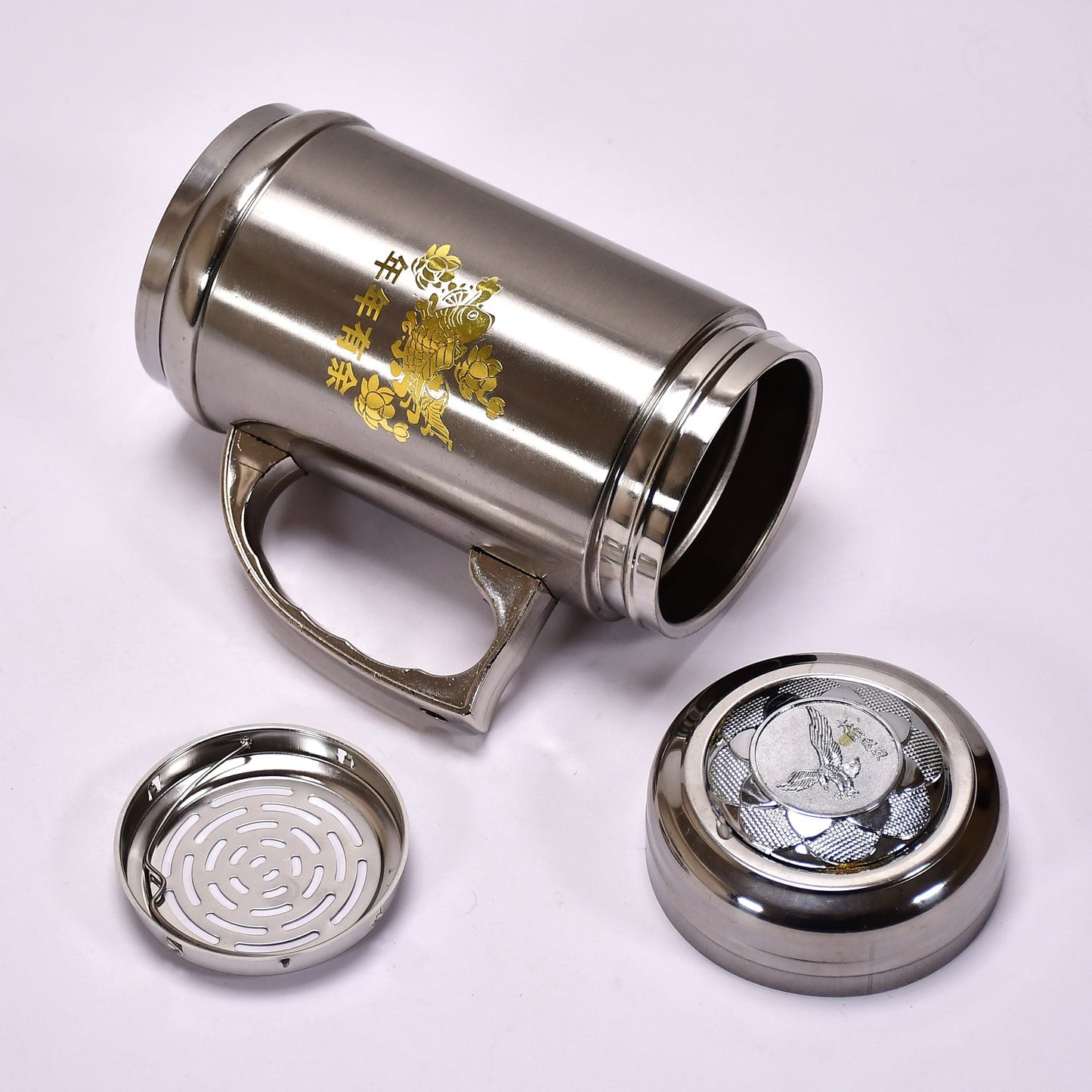 DOUBLE STAINLESS STEEL MUG BOTTLE FOR TRAVEL, HOME, OFFICE, SCHOOL 400ML
