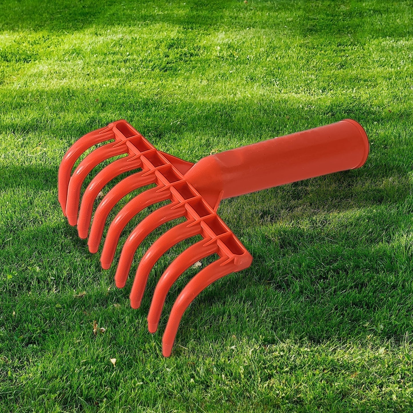 Heavy Duty Plastic Garden Hand Rake – 9-Tooth Cultivator Tool (1 Pc)
