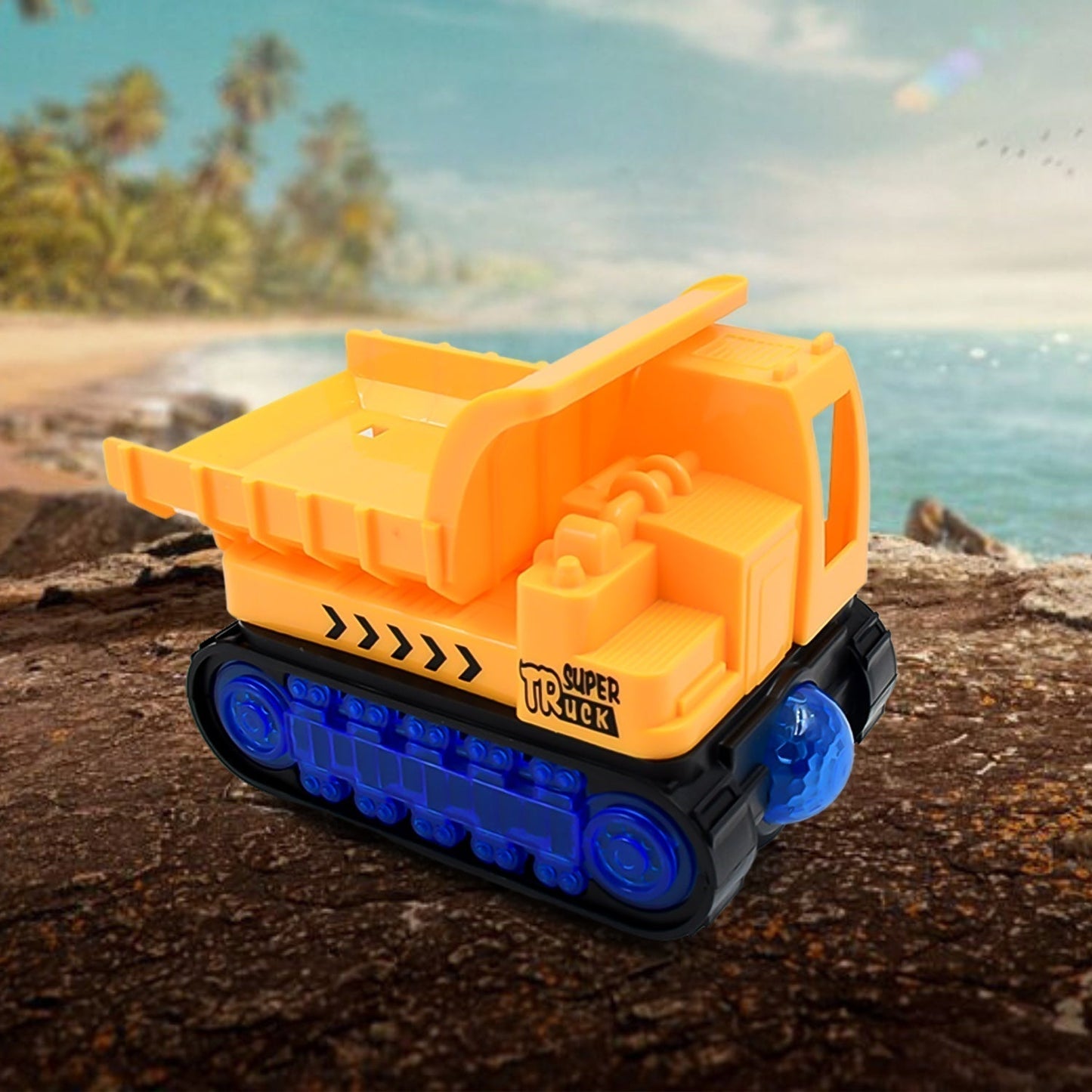 Engineering Vehicle Toys for Kids - Self-Driving Super Dump Truck Toy | Self-Driving Trucks, Engineering truck Electric Vehicle Toys boys birthday gift toys (1 Pc)