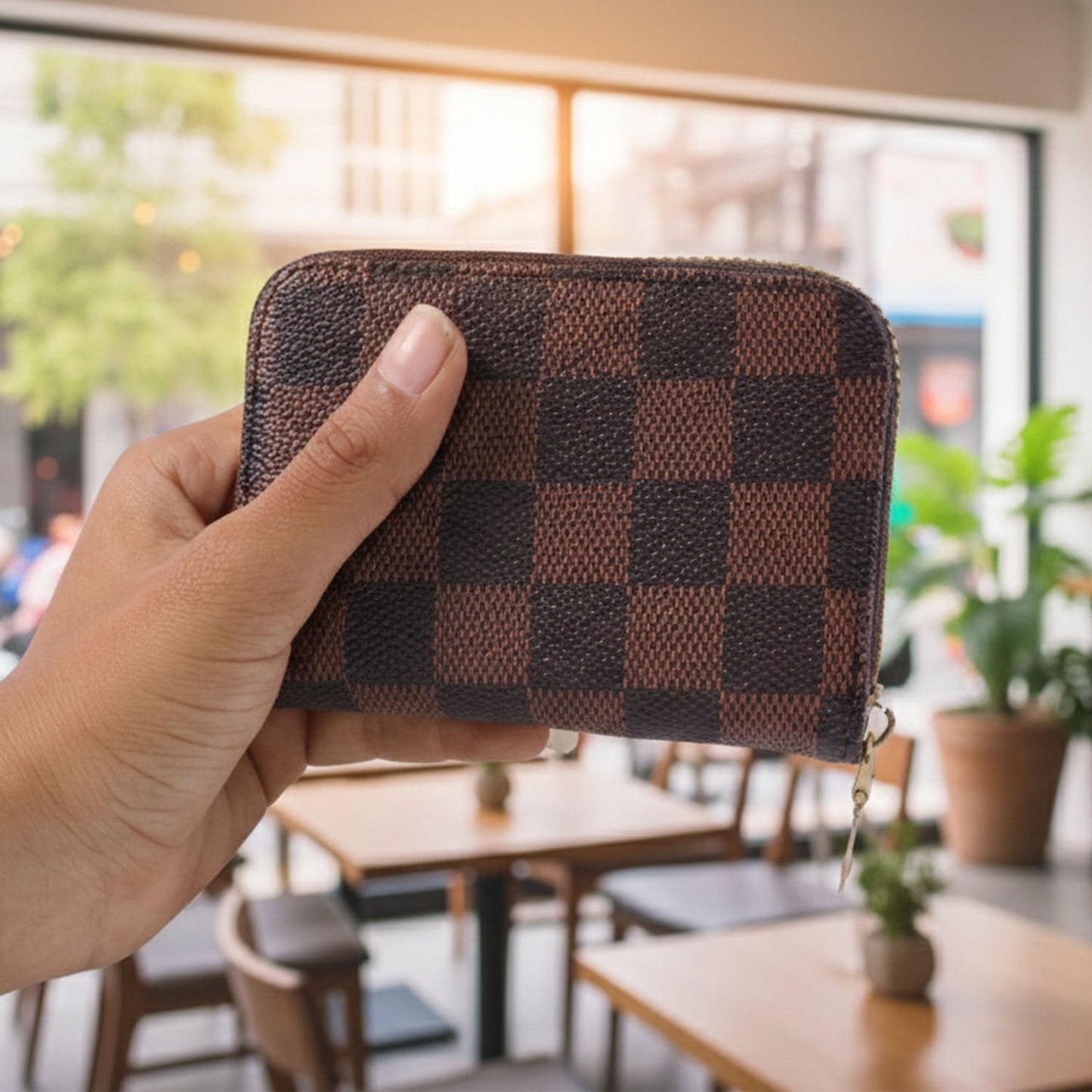 Zip Card Holder Wallet – Multi Card Organizer Case (1 Pc)