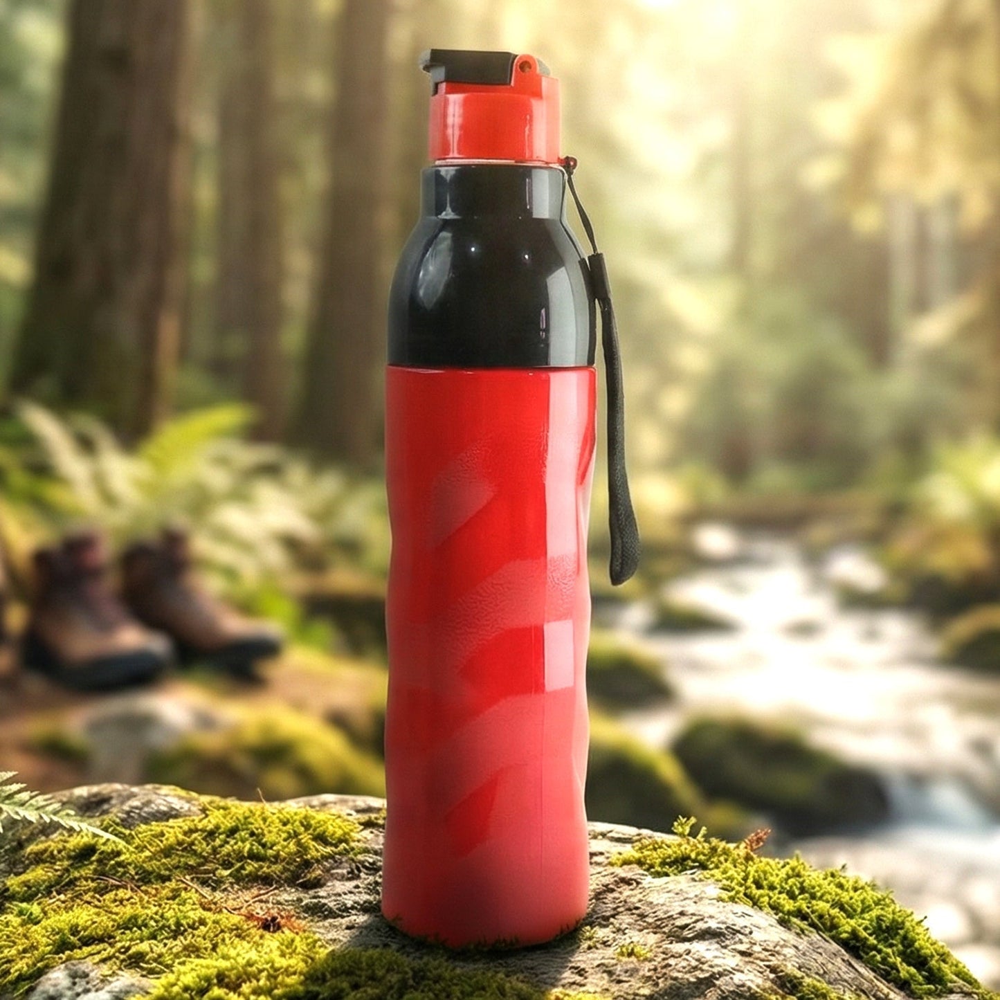 Plastic 1000 ML Approx Sports Water Bottle (1 Pc)