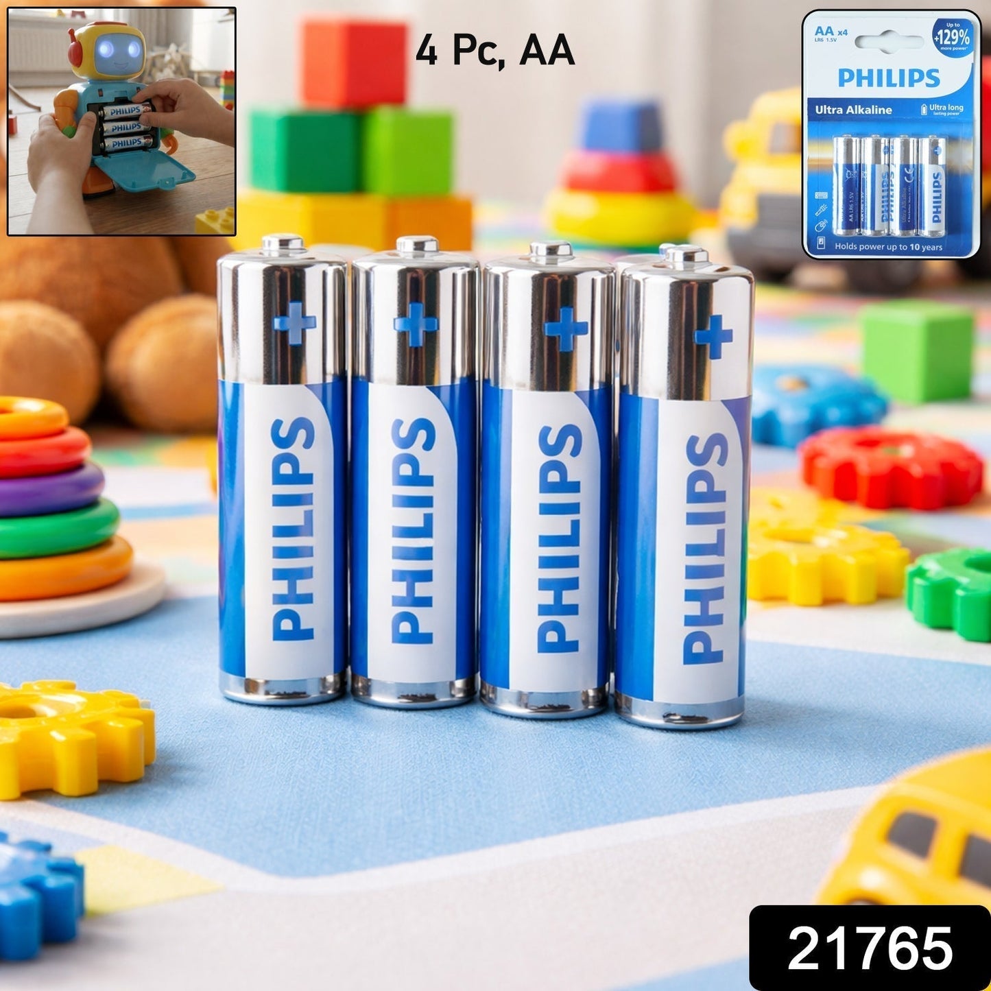 AA Size Ultra Alkaline Batteries (4 Pc)