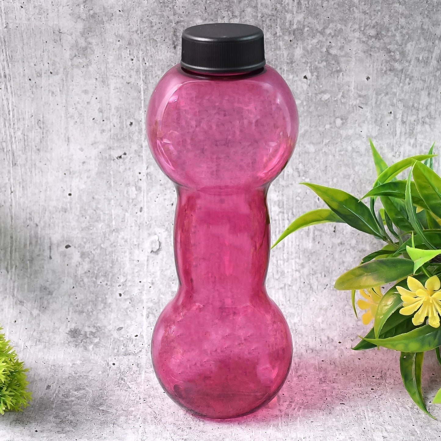 Unbreakable Plastic dumbbell Shape Water Bottle (550 ml / 1 Pc)