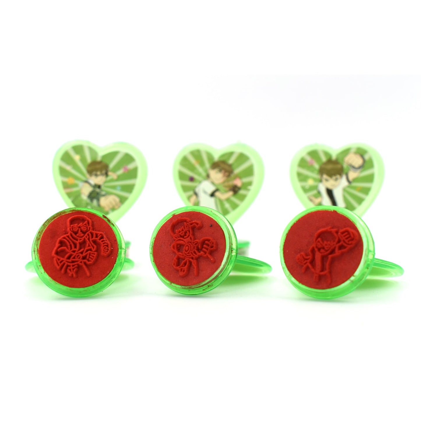 Cartoon Heart Stamps – Motivational Reward Stamps for Kids, Teachers & Parents (6 Pc, Multicolor)