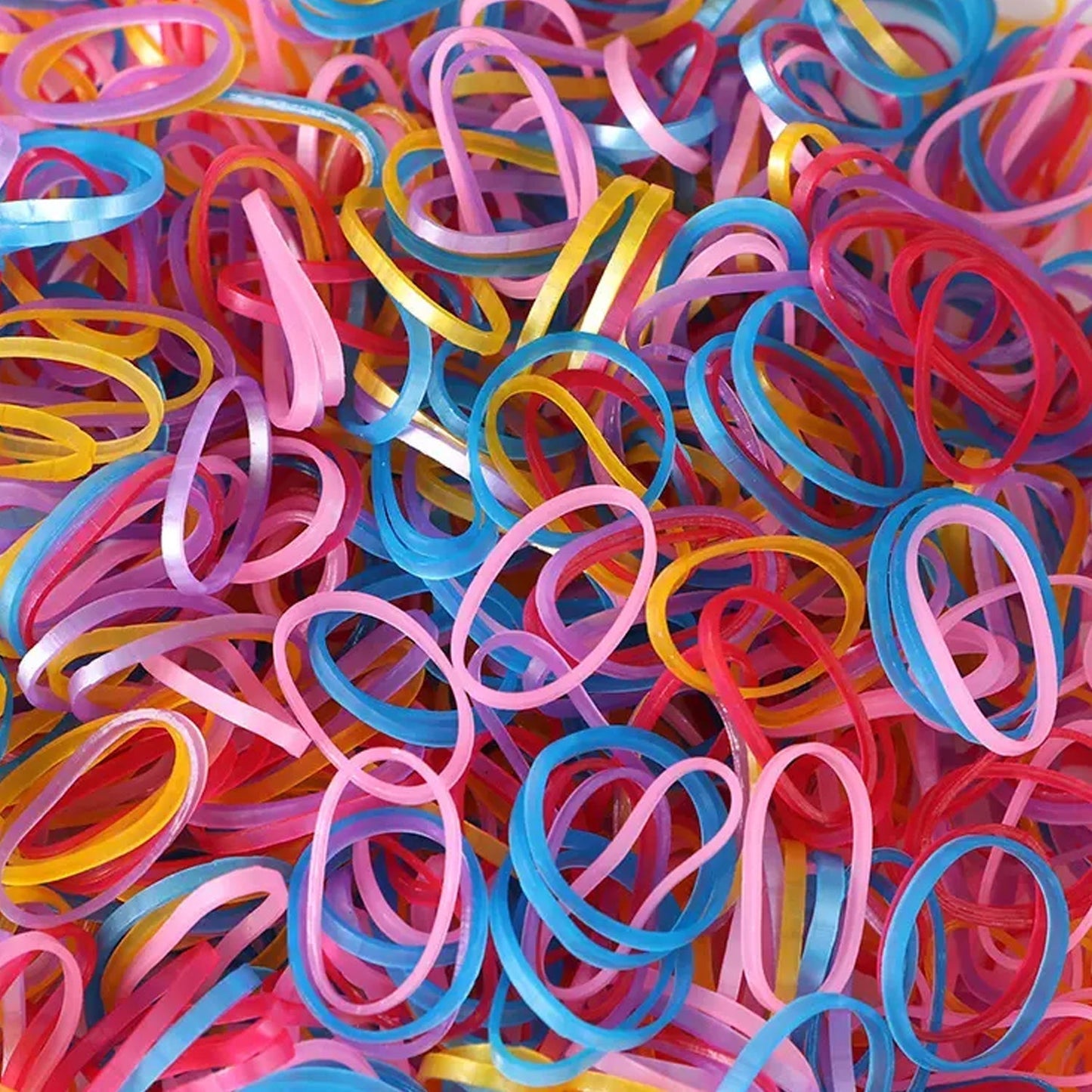 Rubber Band For Office/Home and Kitchen Accessories Item Products, Elastic Rubber Bands, Flexible Reusable Nylon Elastic Unbreakable, For Stationery, School Multicolor (1 Inch, 50 GM), Hair accessories