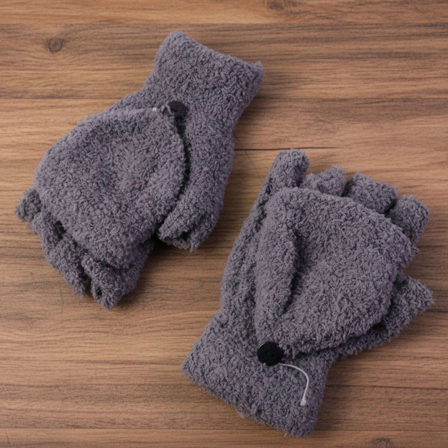 Winter Fingerless Gloves – Soft Warm Hand Gloves for Men & Women (1 Pair)