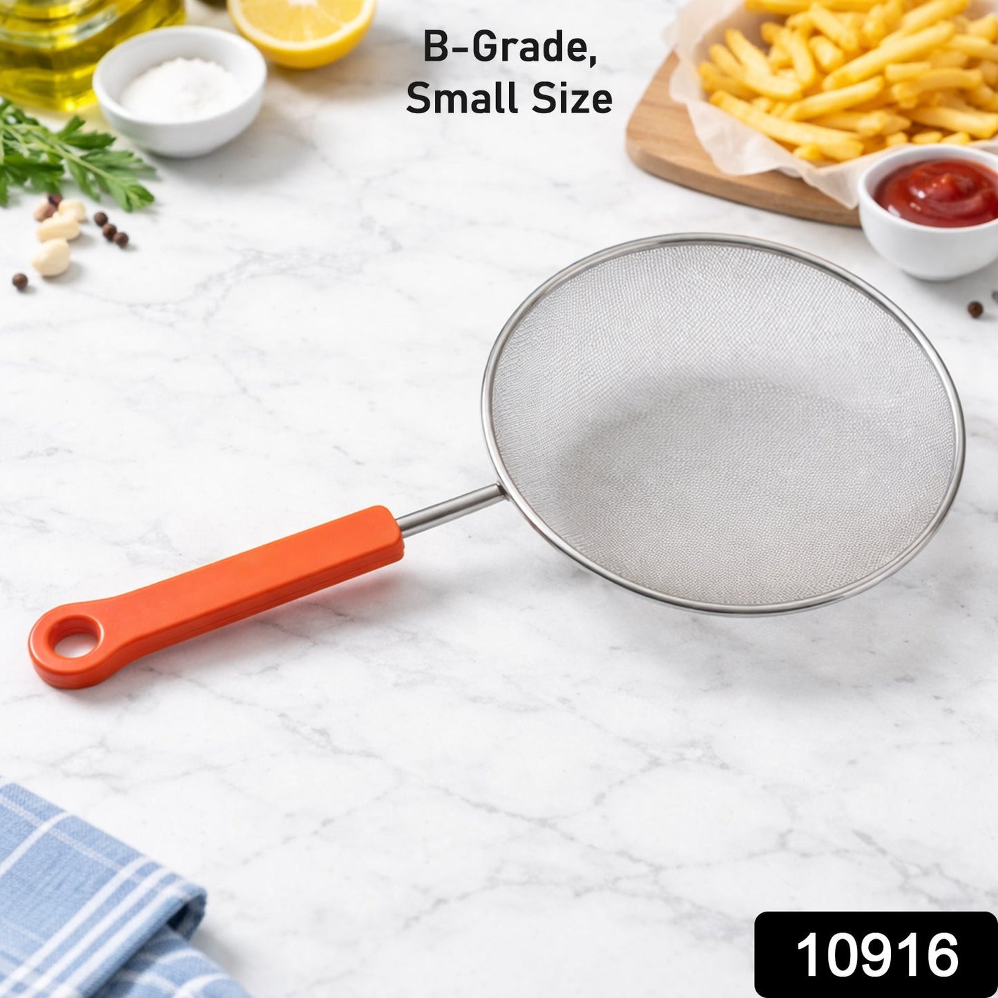 B-Grade Small Size Fine Mesh Kitchen Strainer (1 Pc)