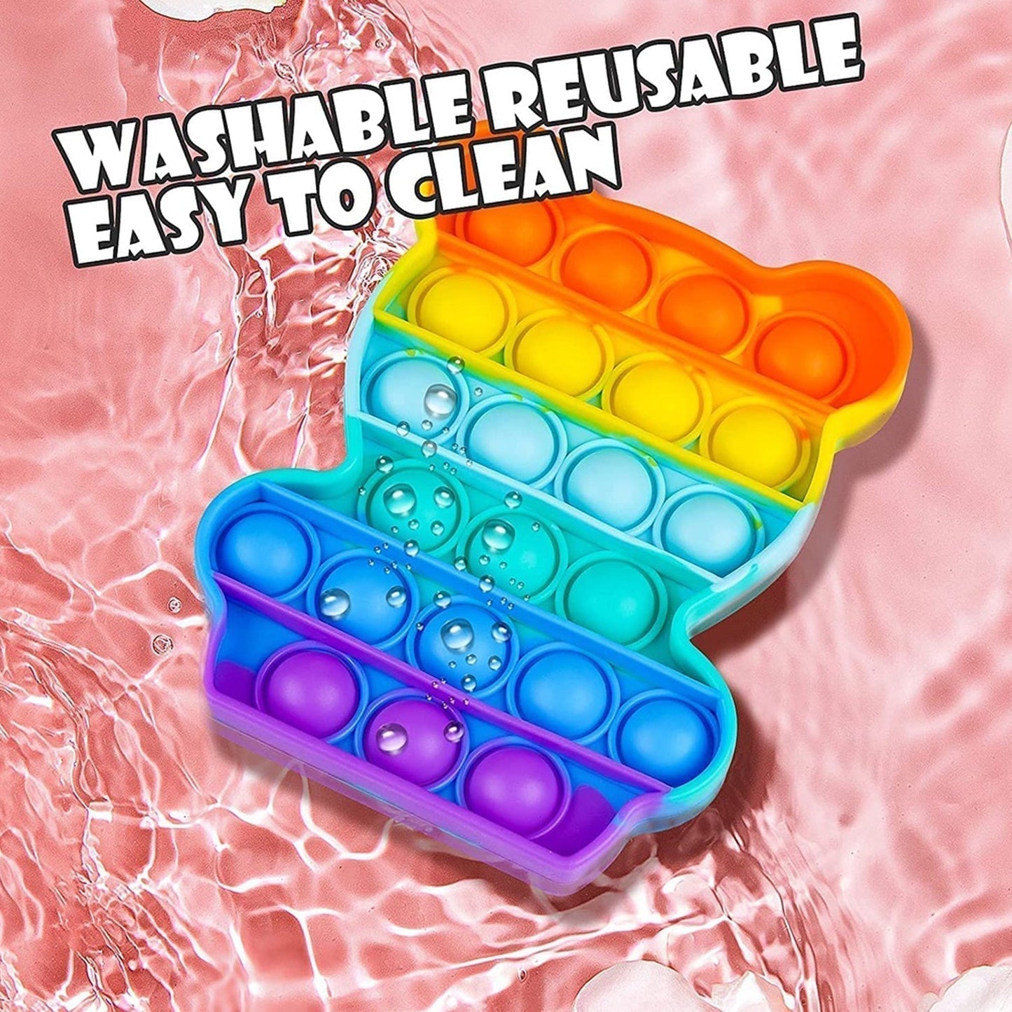 Bear It Fidget Toys Stress Relief Rainbow Toy ( 1 pcs )