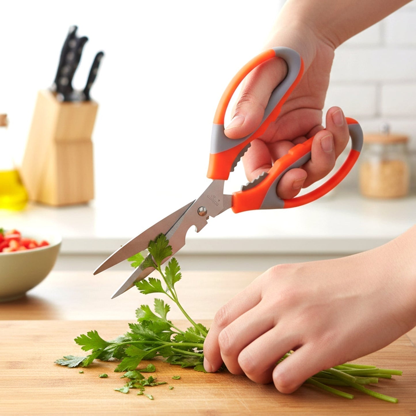 Heavy Duty Multipurpose Stainless Steel Kitchen Scissors (1 Pc)