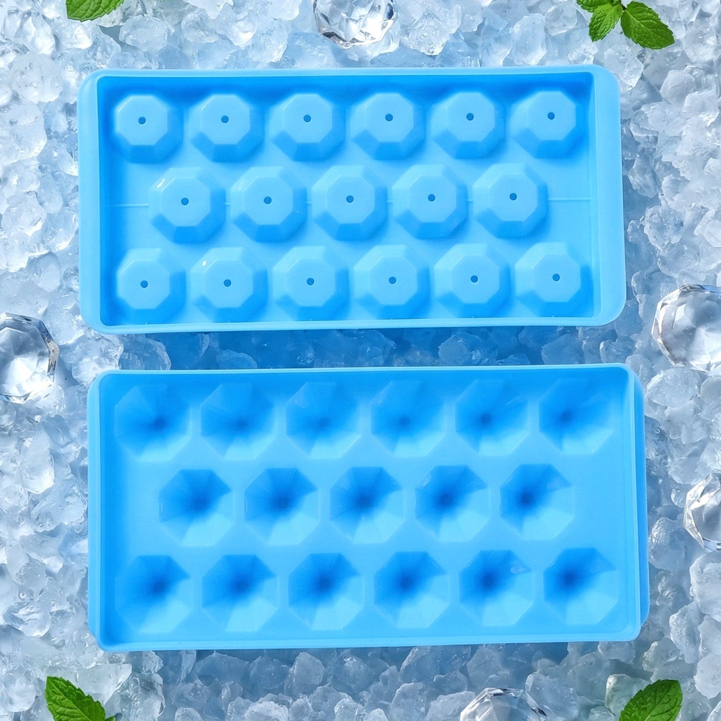 Multipurpose Ice Cube Tray with Lid 17 Grid Mold (1 Pc)
