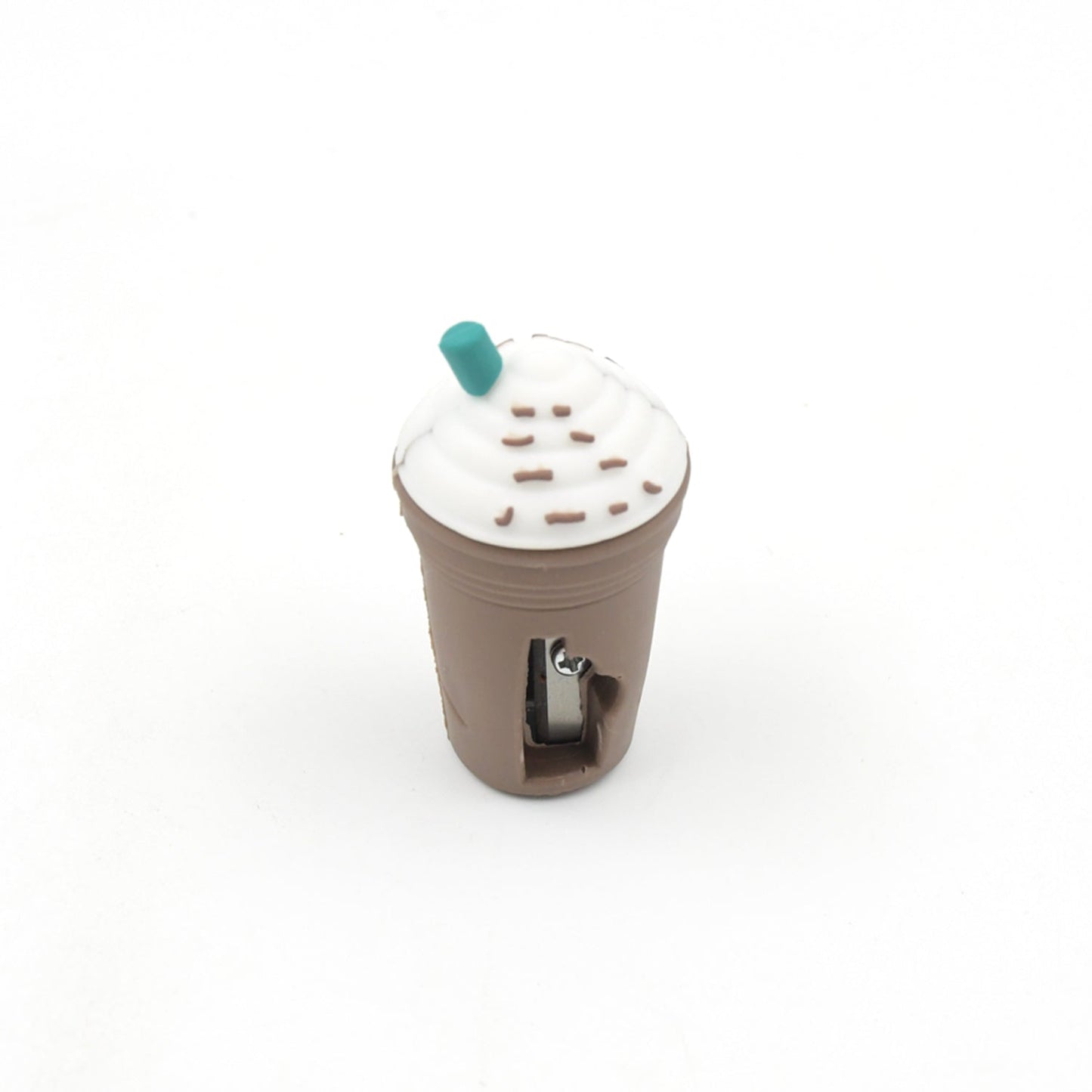 2In1 3D Cute Coffee Or Ice cream Shape sharpner Like Rotary Manual Pencil Sharpener for Kids Ice Cream Style Office School Supplies, Back to School Gift for Students,Kids Educational Stationary kit, B'Day Return Gift (1 Pc)