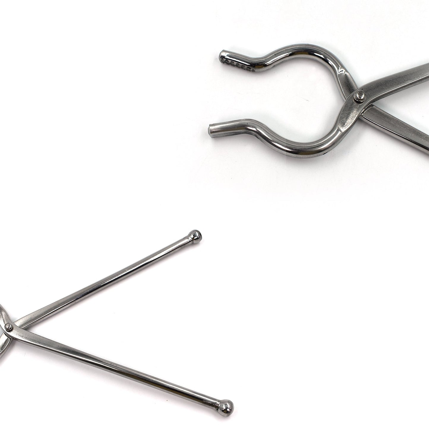 Ganesh Premium Quality Unbreakable Stainless Steel Goti Sandsi / Sansi / Pakkad / Pincer / Chimta / Tongs / Utensil Holder Smart Kitchen Tool - 8mm