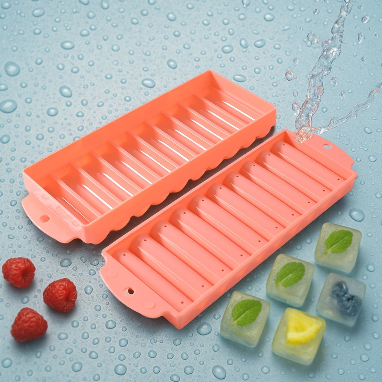 Compact Plastic Ice Stick Tray (1 Pc)