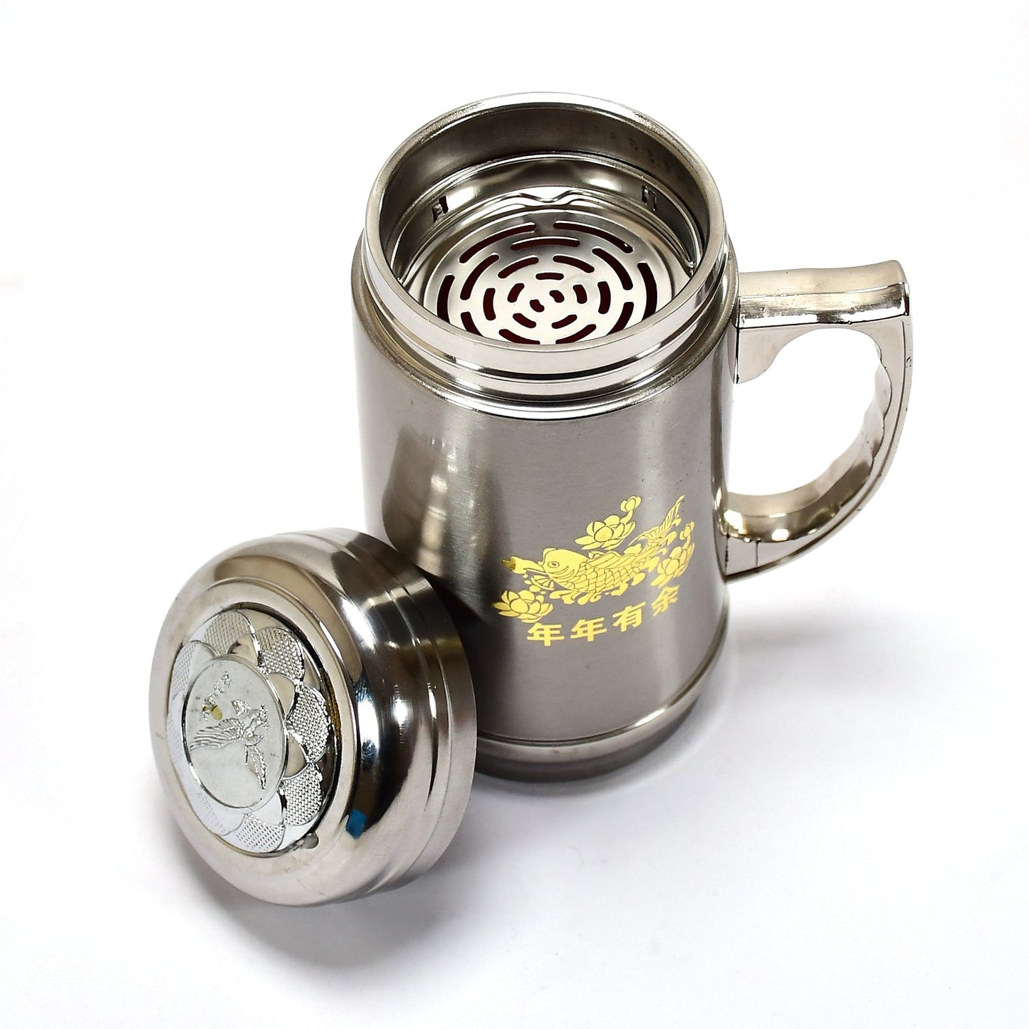 DOUBLE STAINLESS STEEL MUG BOTTLE FOR TRAVEL, HOME, OFFICE, SCHOOL 400ML