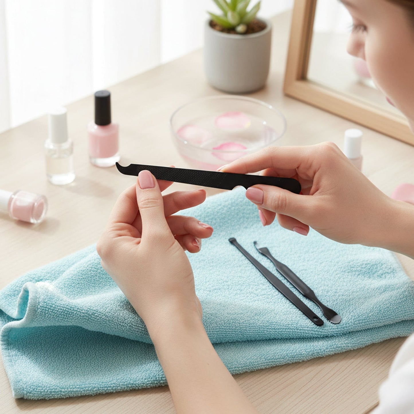 6 in 1 Professional Manicure & Pedicure Grooming Tool Set
