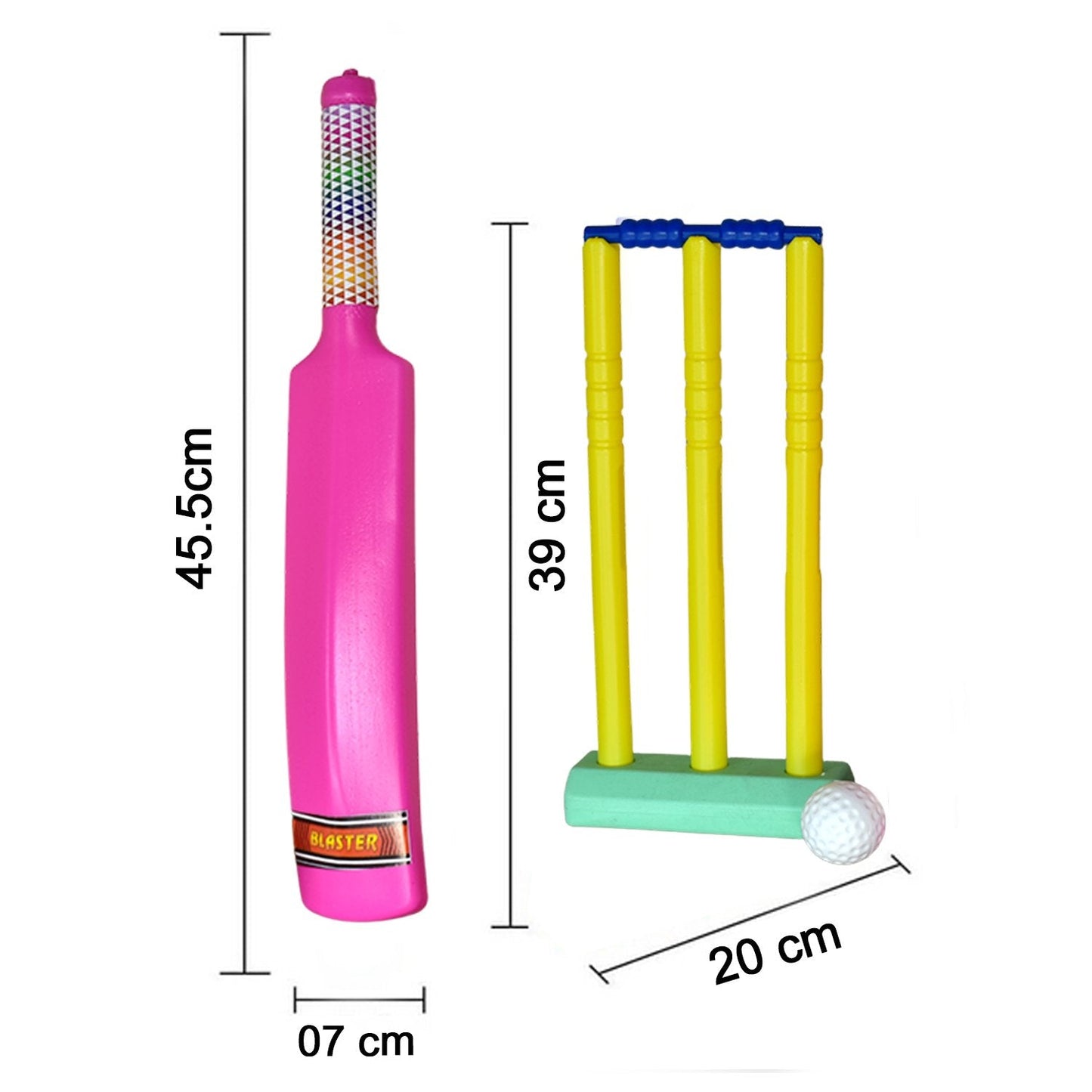 Plastic Cricket Bat Ball Set for Boys and Girls