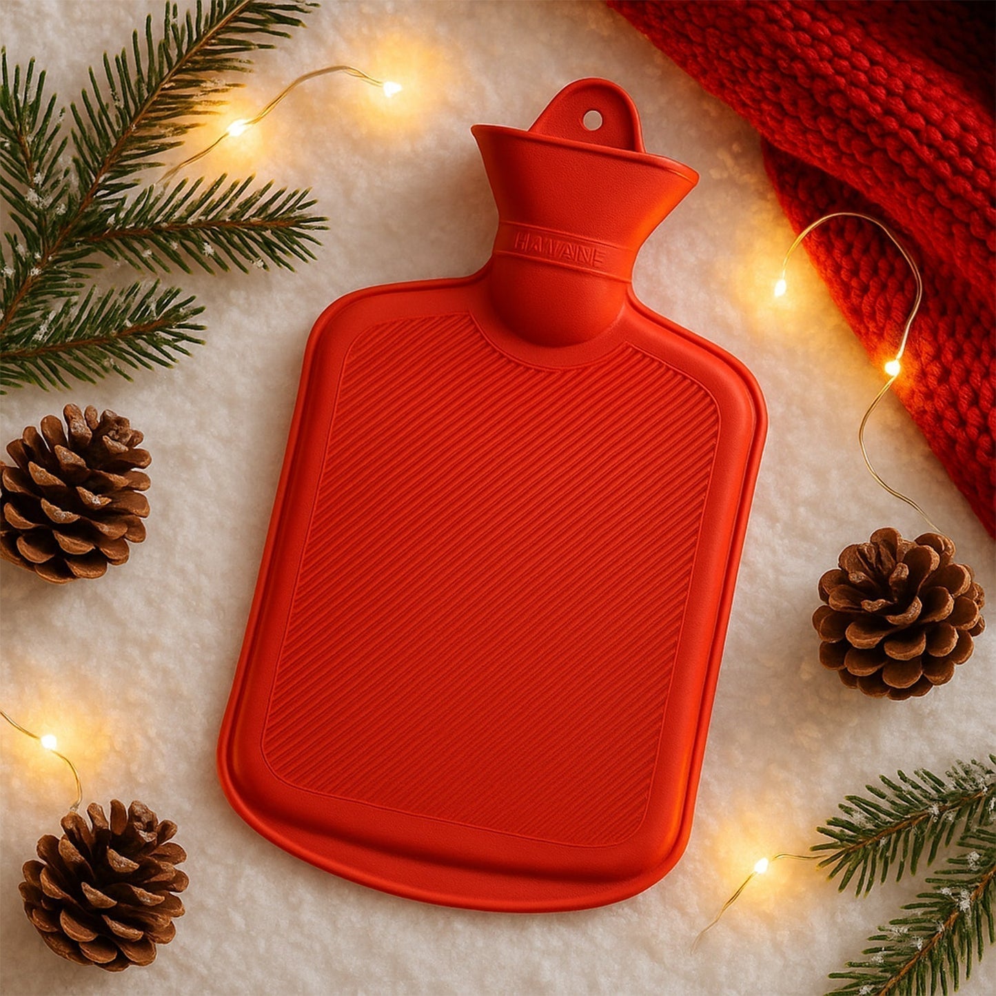 Rubber Hot Water Heating Bag for Pain Relief (Large)