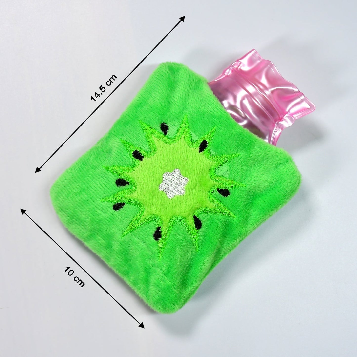 Green Sun Compact Hot Water Bag with Cover – Pain Relief Warmer for Neck, Shoulders, Hands, Feet & Menstrual Cramps