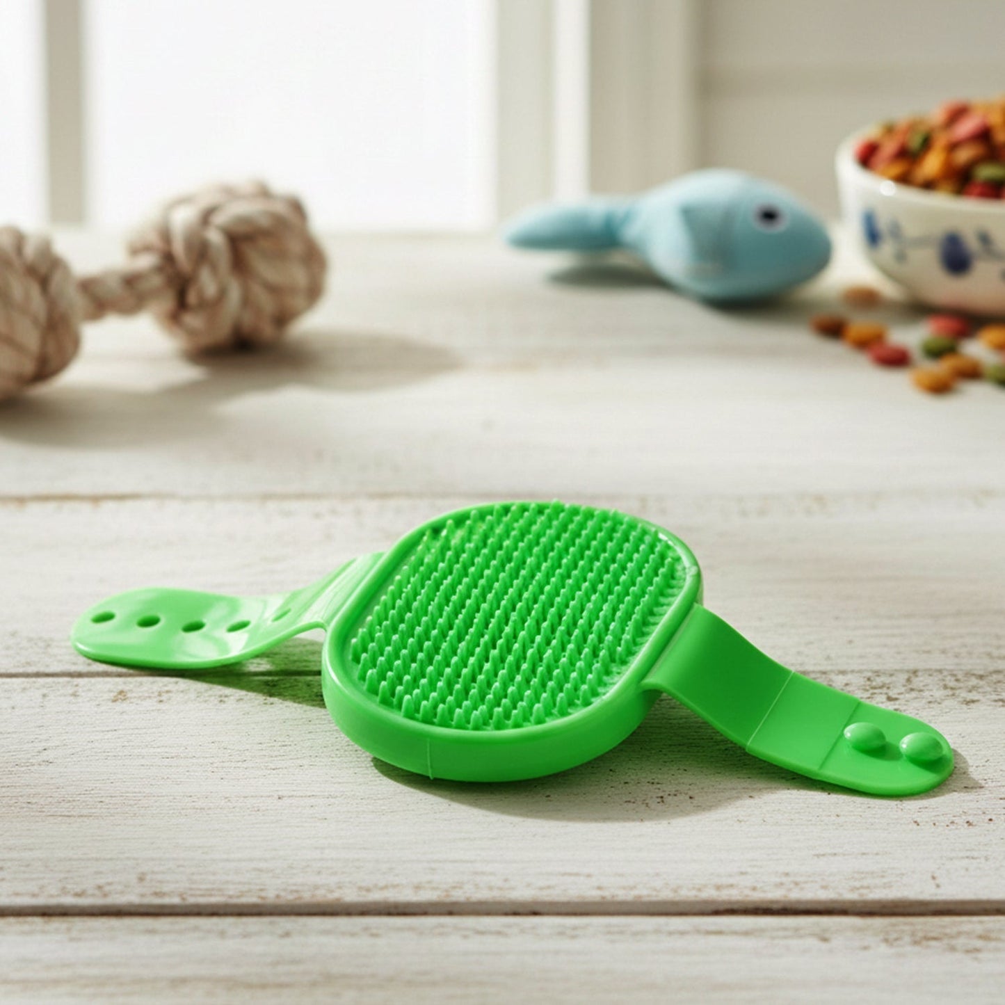 Pet Grooming Bath Brush with Adjustable Hand Strap for Dogs & Cats (1 Pc)