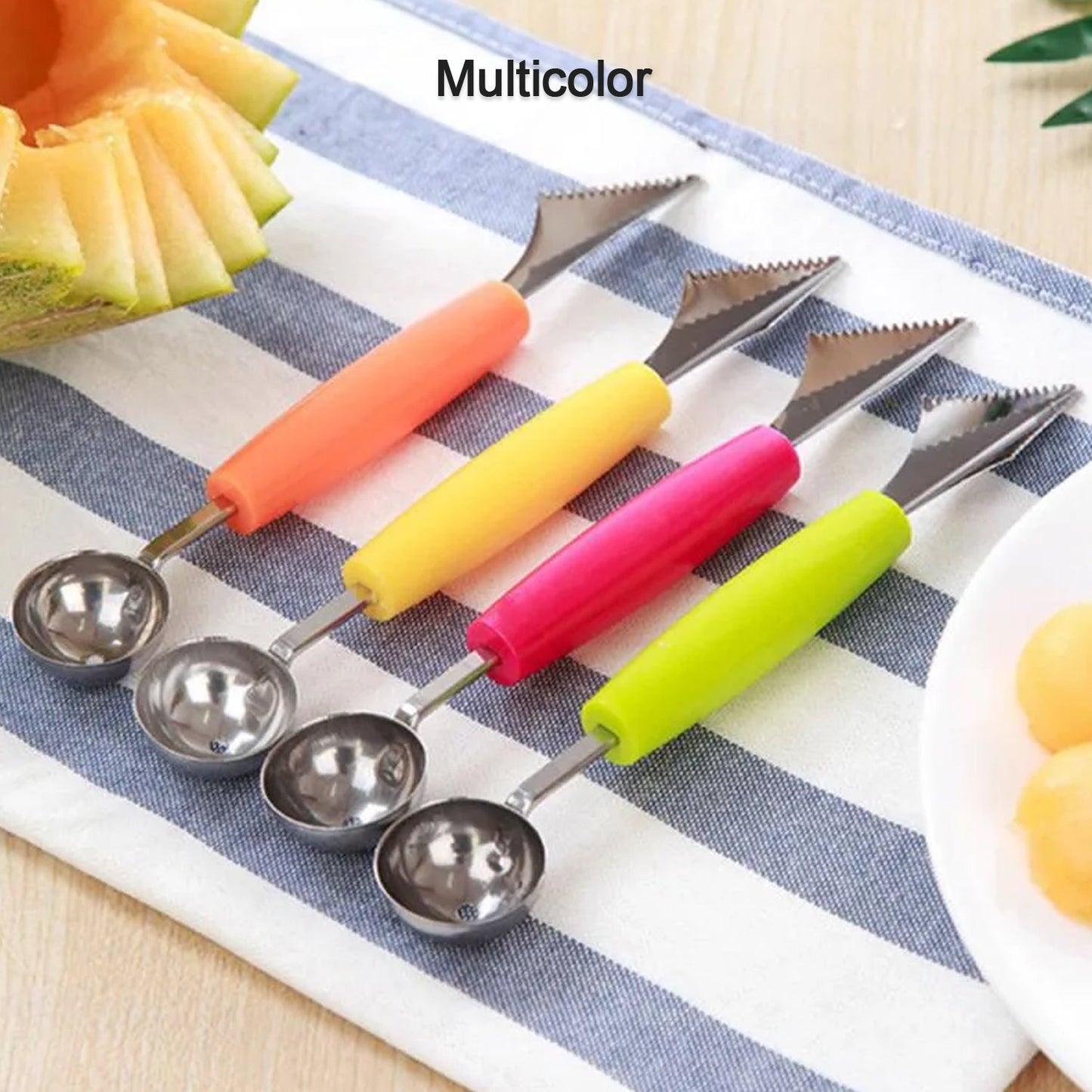 Multifunctional Fruit scooper & peeler Garnish Kit