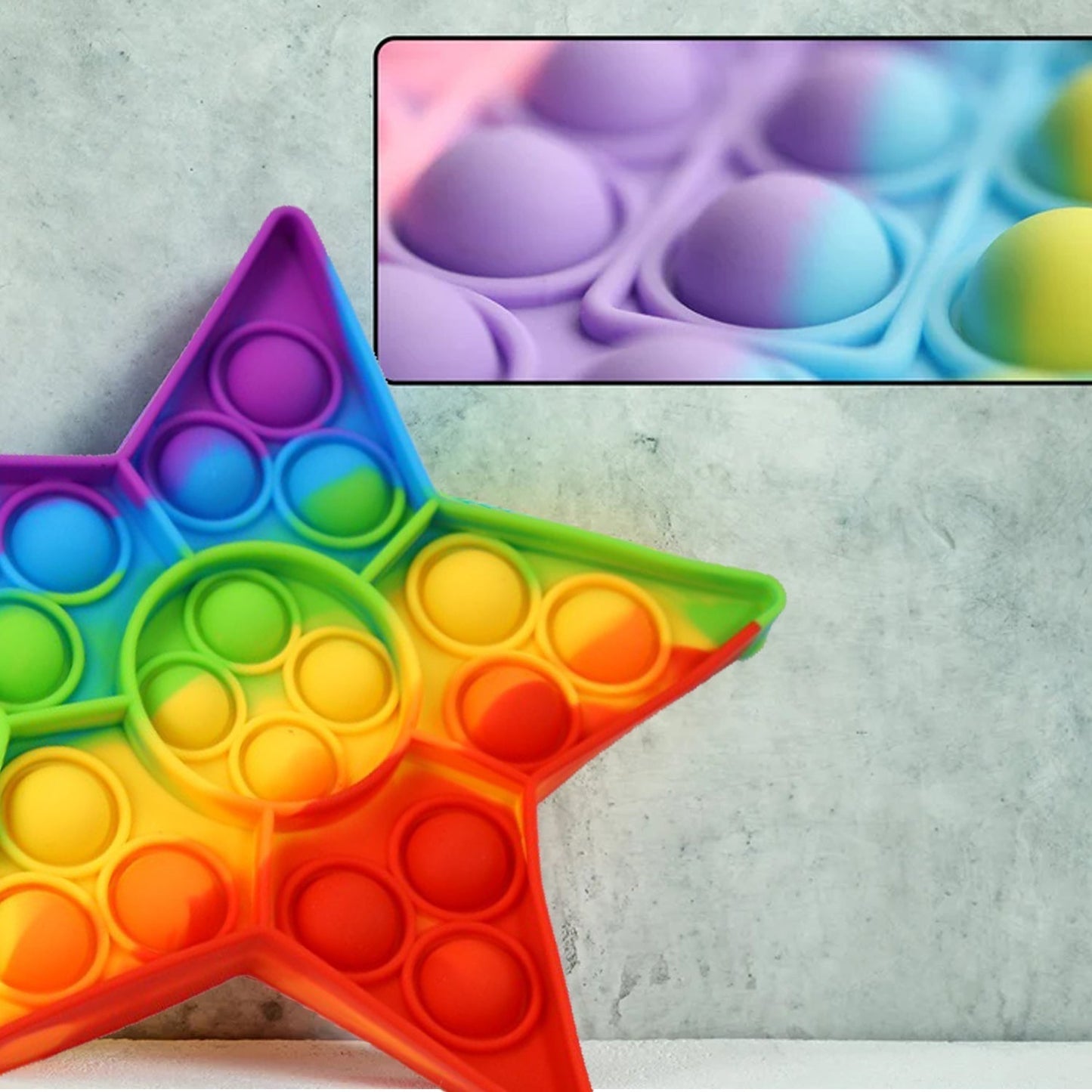 Push Bubble Fidget Sensory Toy,Autism Special Needs Silicone Stress Relief Toy,Great Fidget Toy Sensory Toys Novelty Gifts for Girls Boys Kids Adults