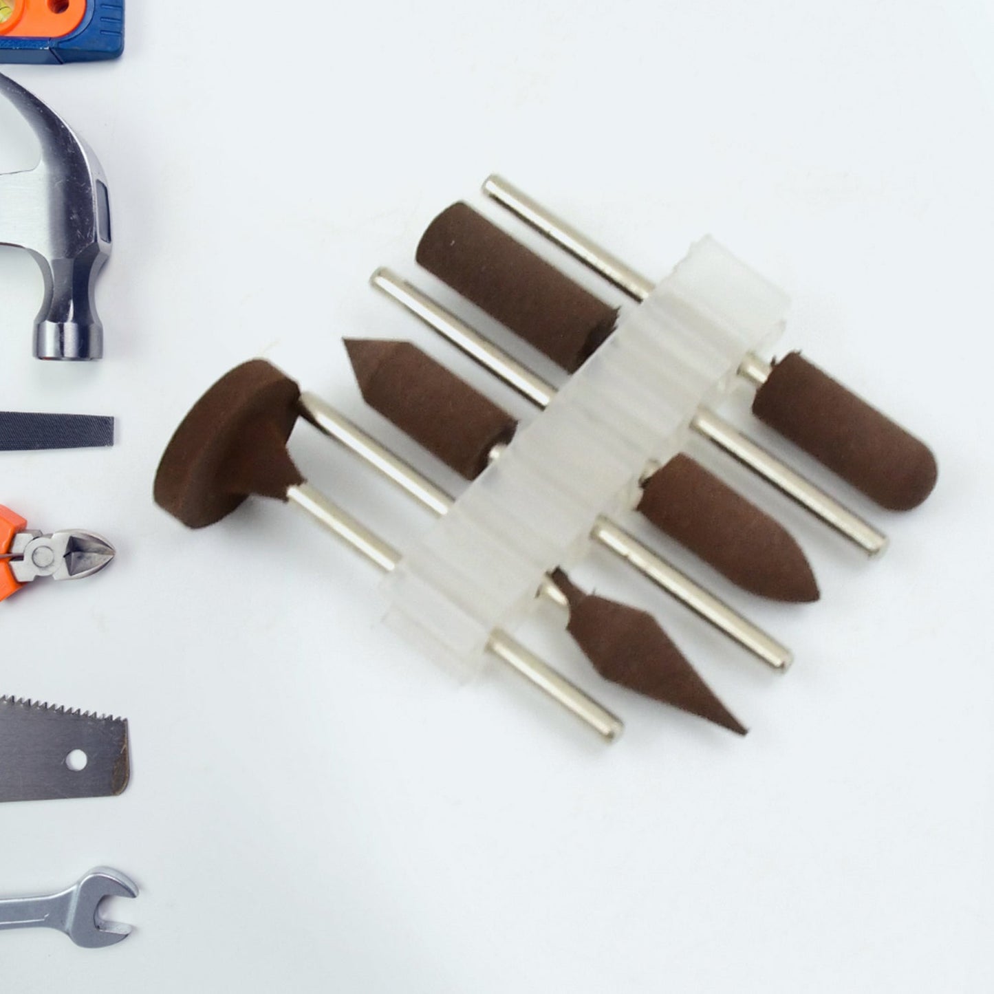 Mounted Points Abrasive Stone Head Grinding Wheel Bits Rotary Tool Kit (6 Pcs)