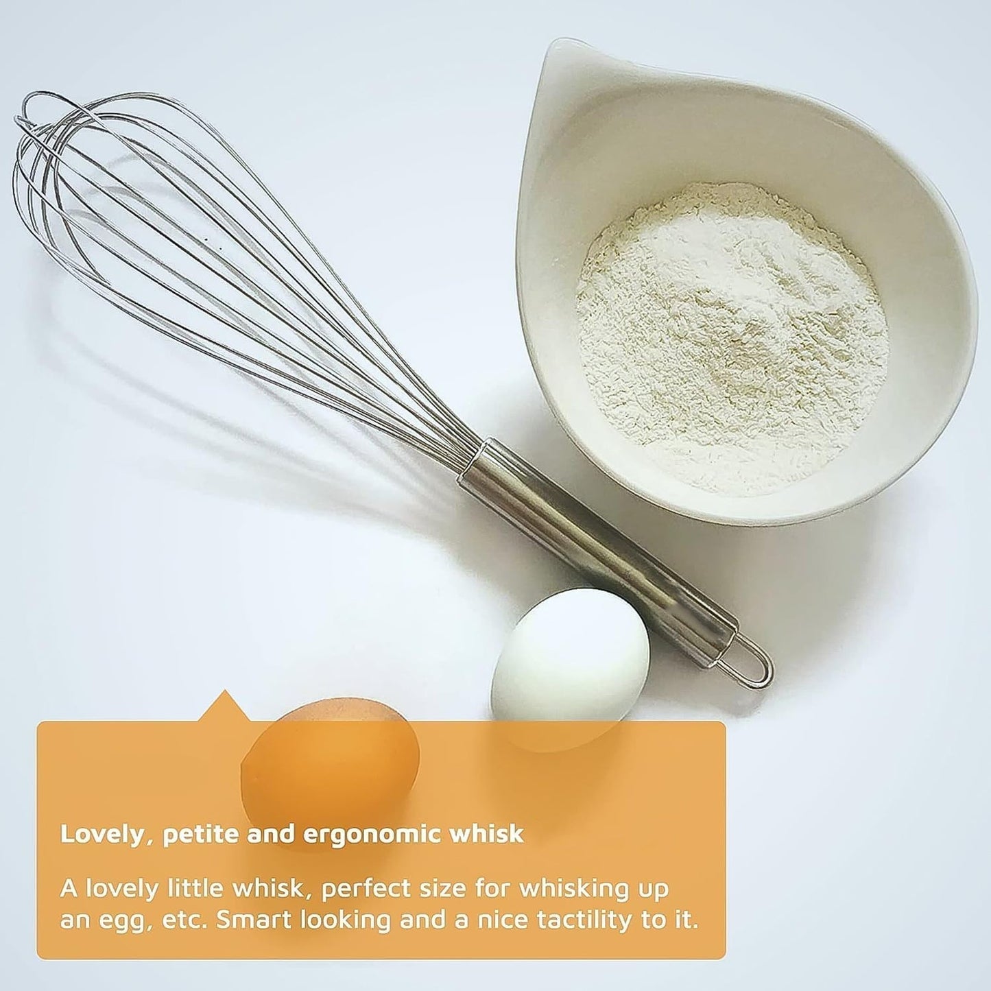 Large Stainless Steel Balloon Whisk Heavy-Duty Kitchen Tool (30cm / 1 Pc)