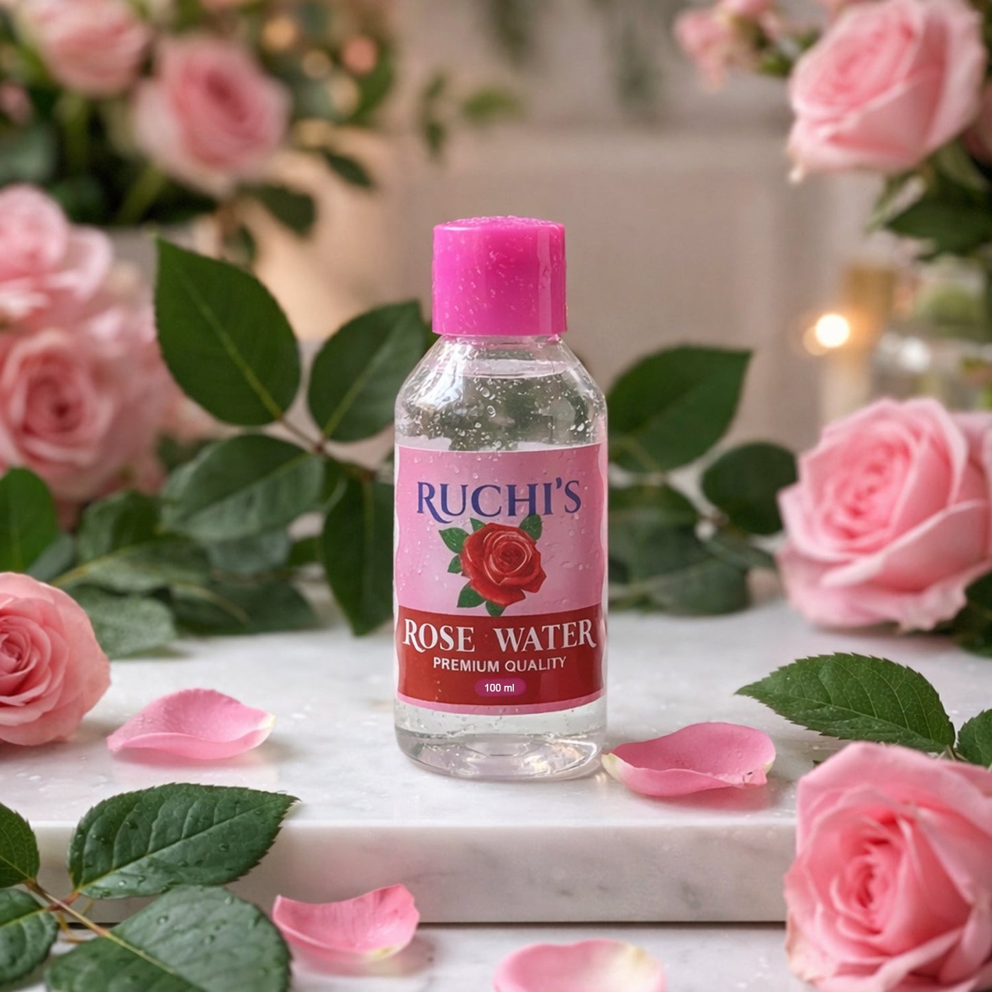 Premium Rose Water Skin Toner and Face Mist (1 Pc, 100 ML)