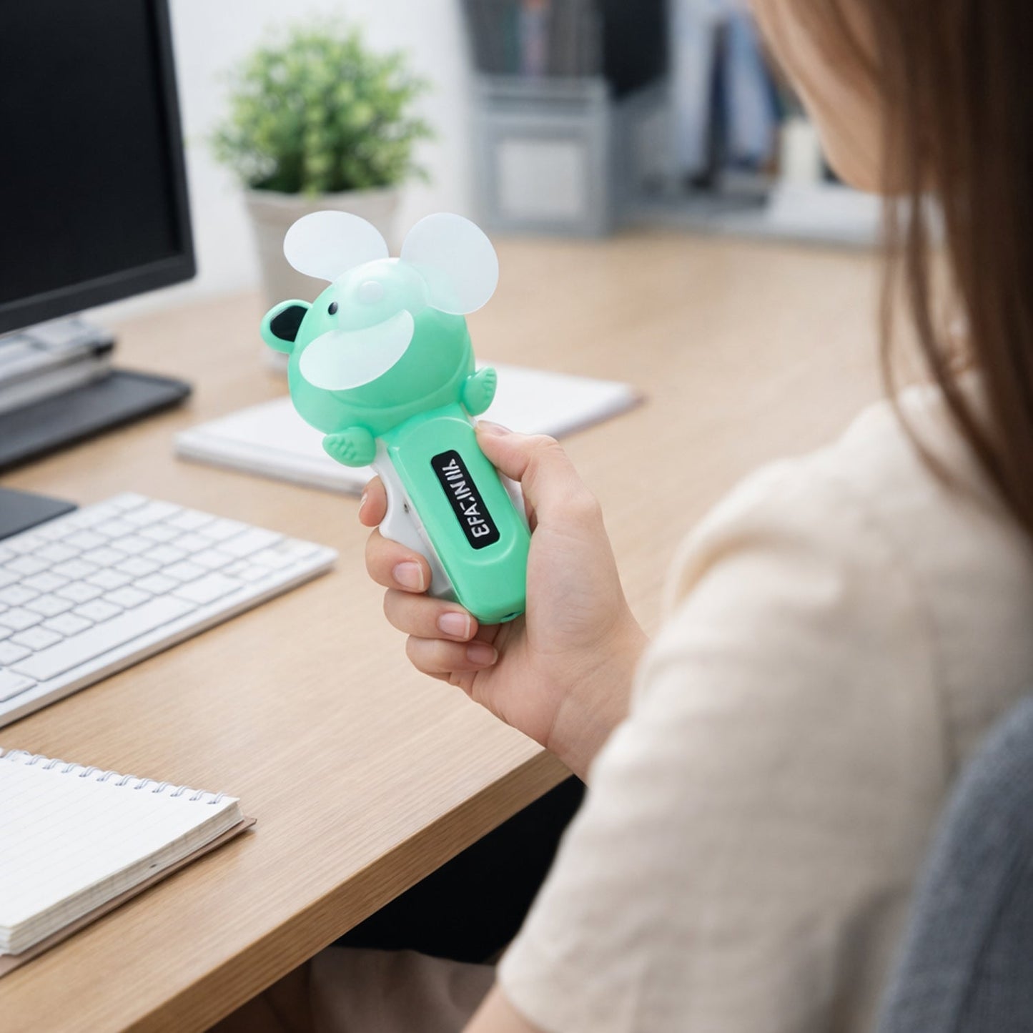 Cute Mini Handheld Fan (1 Pc, Mix Color & Design)