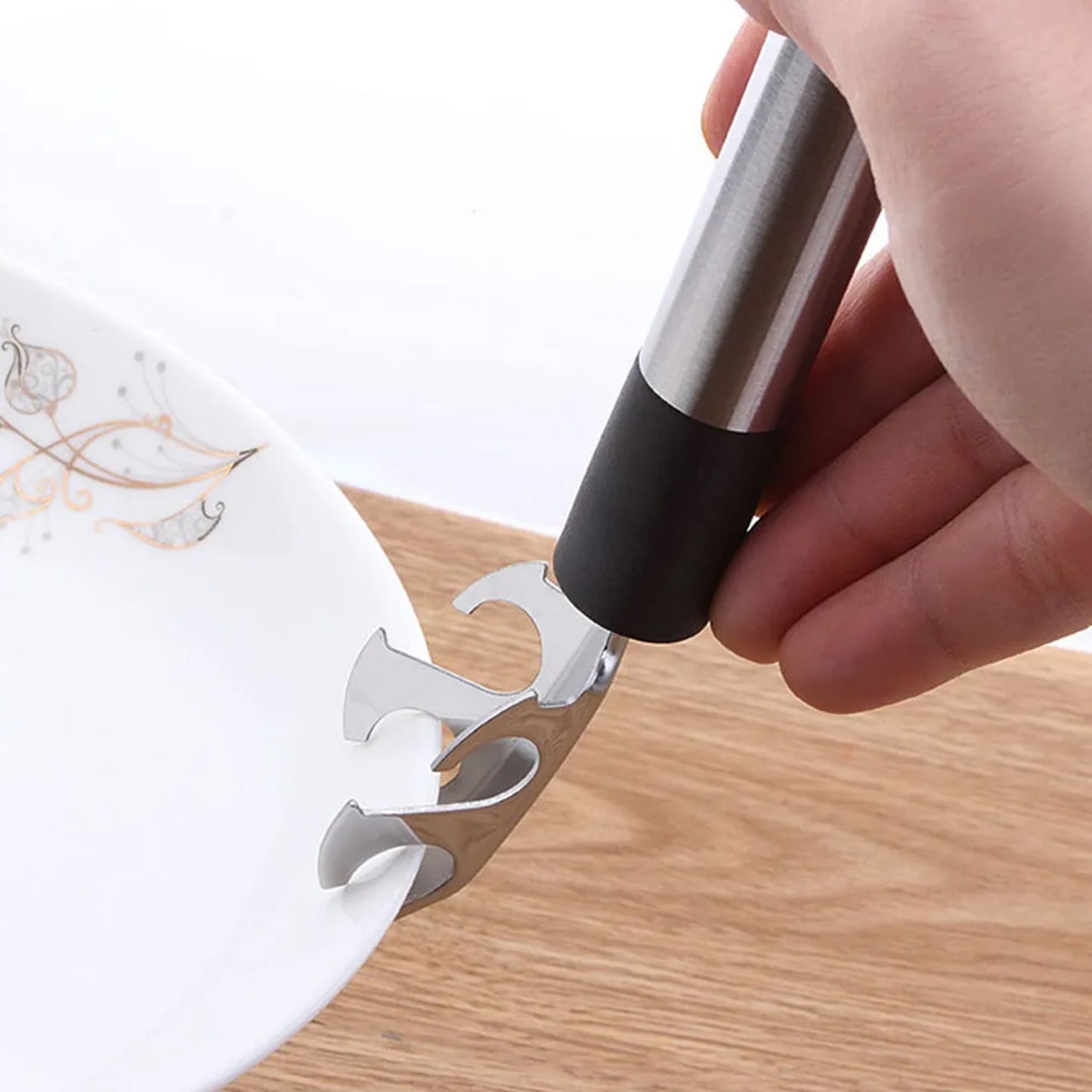 Multi-Functional Stainless Steel Hot Pot Gripper Clamp & Pan Lifter Tool (1 Pc)