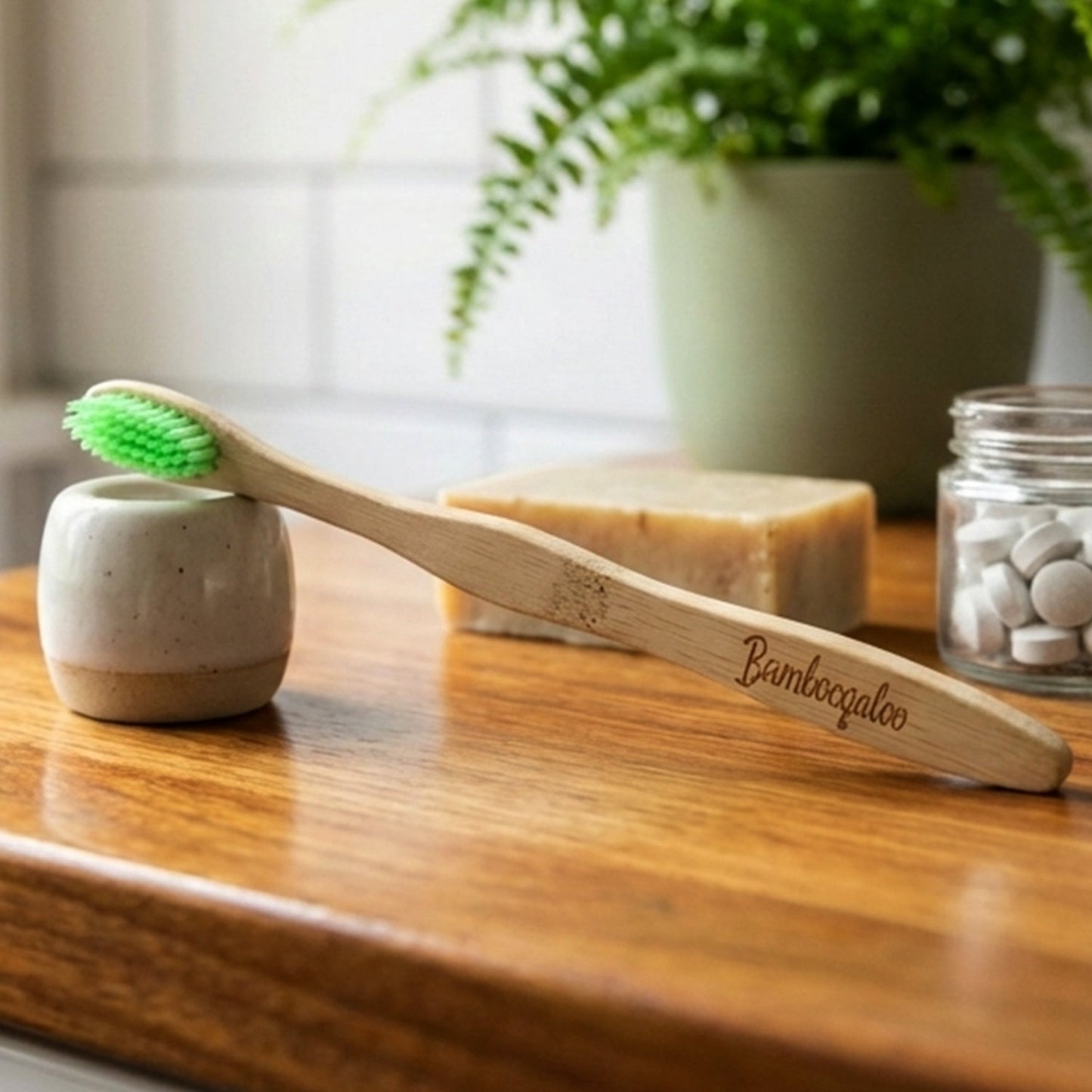Bamboo Toothbrush Set for Adults (Pack of 4)