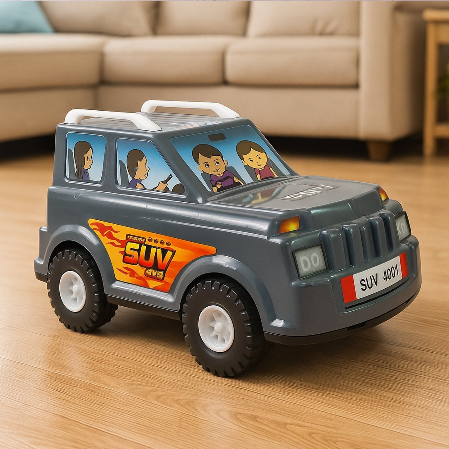 Funwoods Scurry Toy Cars for Kids - 12 Pcs, Colorful, Fun & Interactive Cars