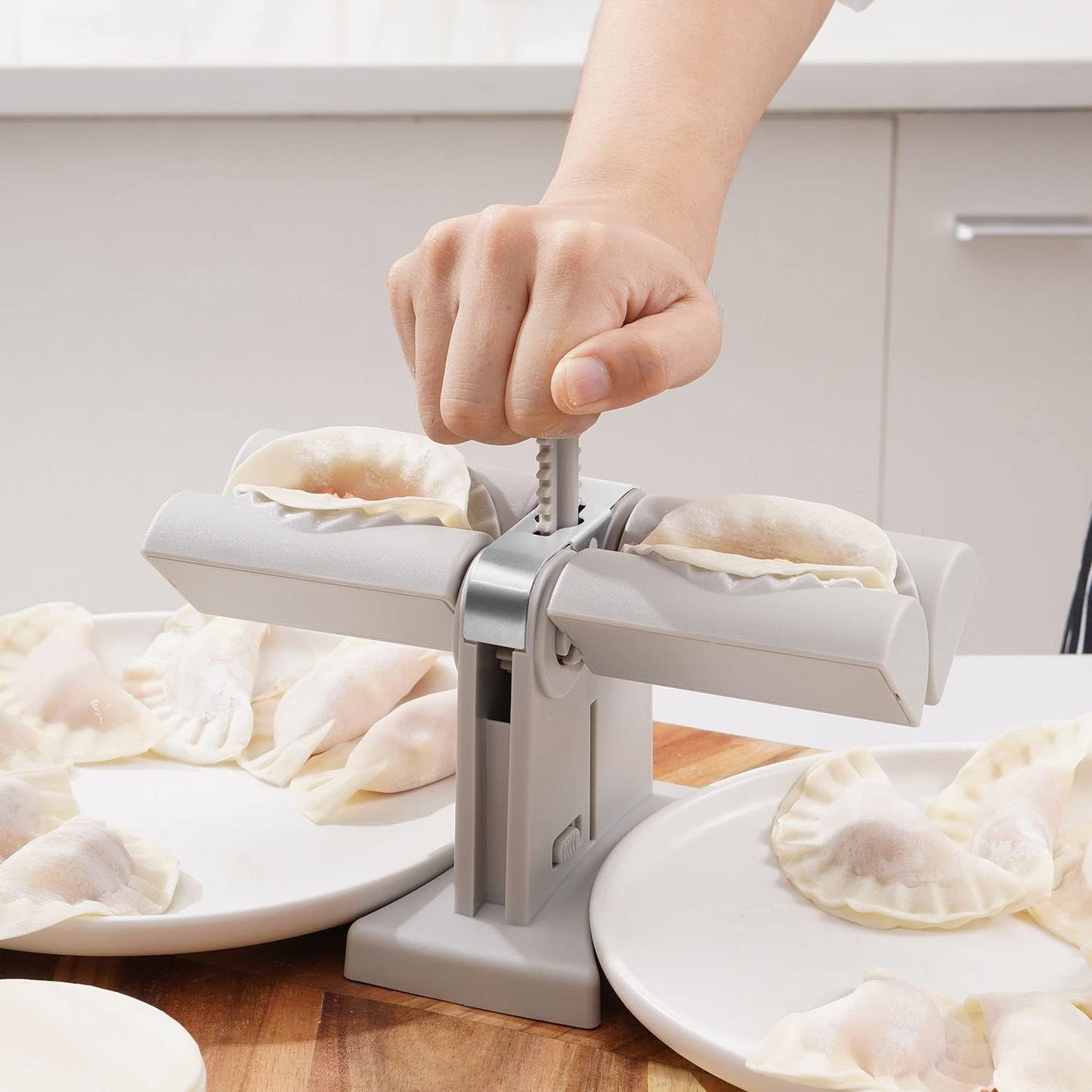 Double Head Dumpling Maker Mold – Easy Tool for Making Dumplings, Press Mold Kitchen Accessory