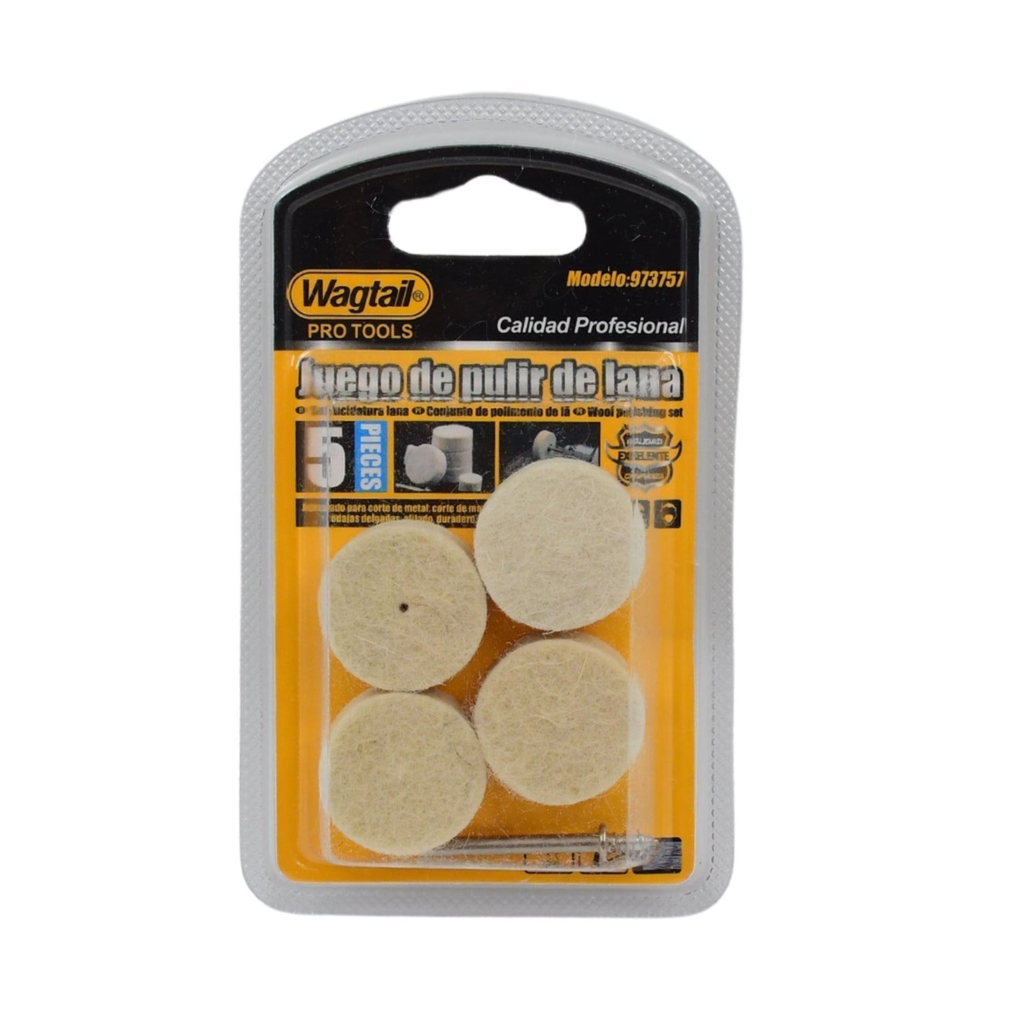 Rotary Tool Accessory Wool Felt Polishing Pad Felt (4 Pcs Set)