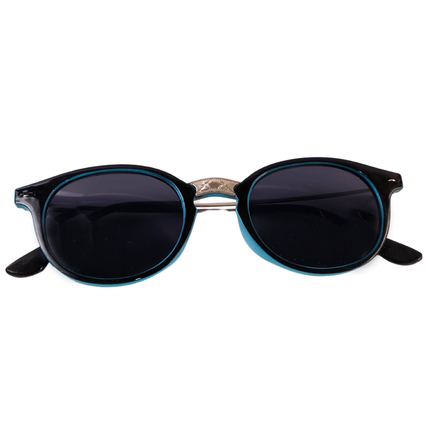 Sky Blue UV Protected Round Sunglasses, classic Sunglasses for Men & Women, Lightweight