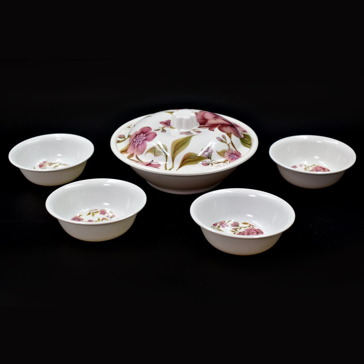 5 Pc Pudding Set used as a cutlery set for serving food purposes and sweet dishes and all in all kinds of household and official places etc.