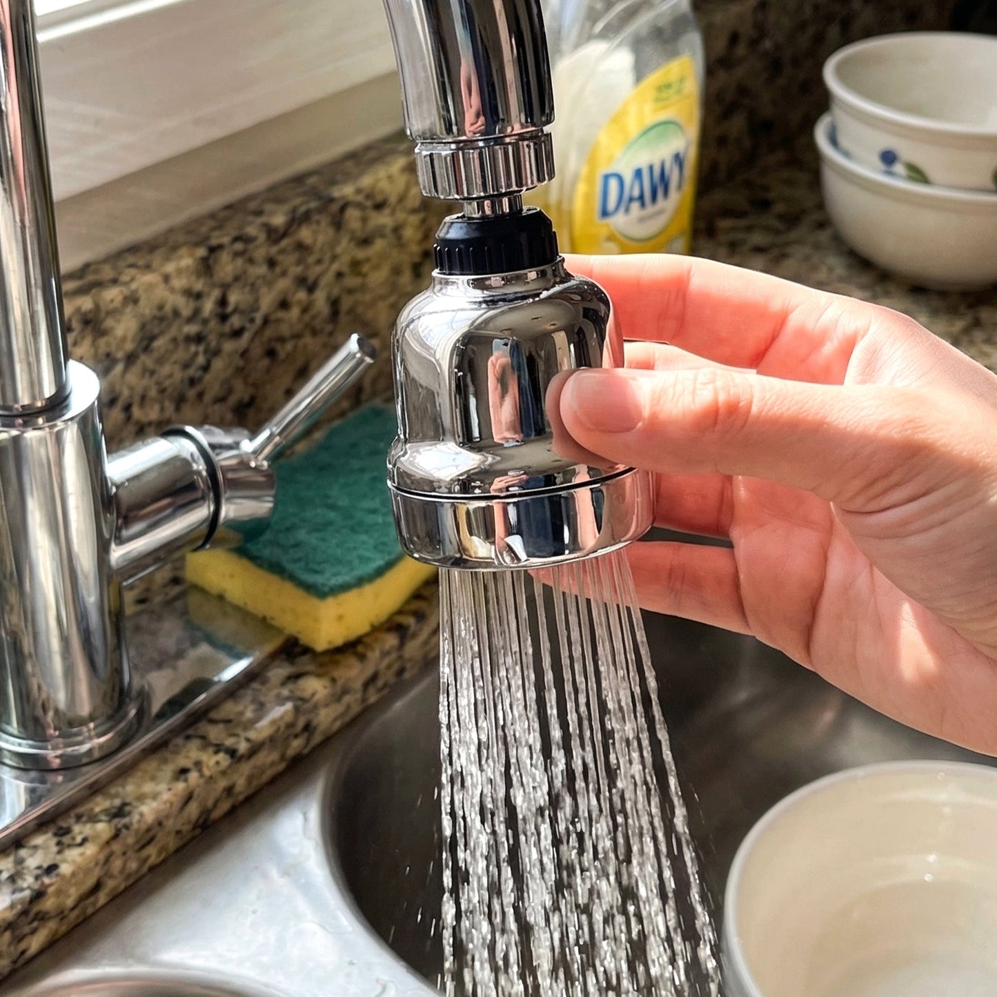 360° Rotating Kitchen Faucet Sprayer Head (1 Pc)