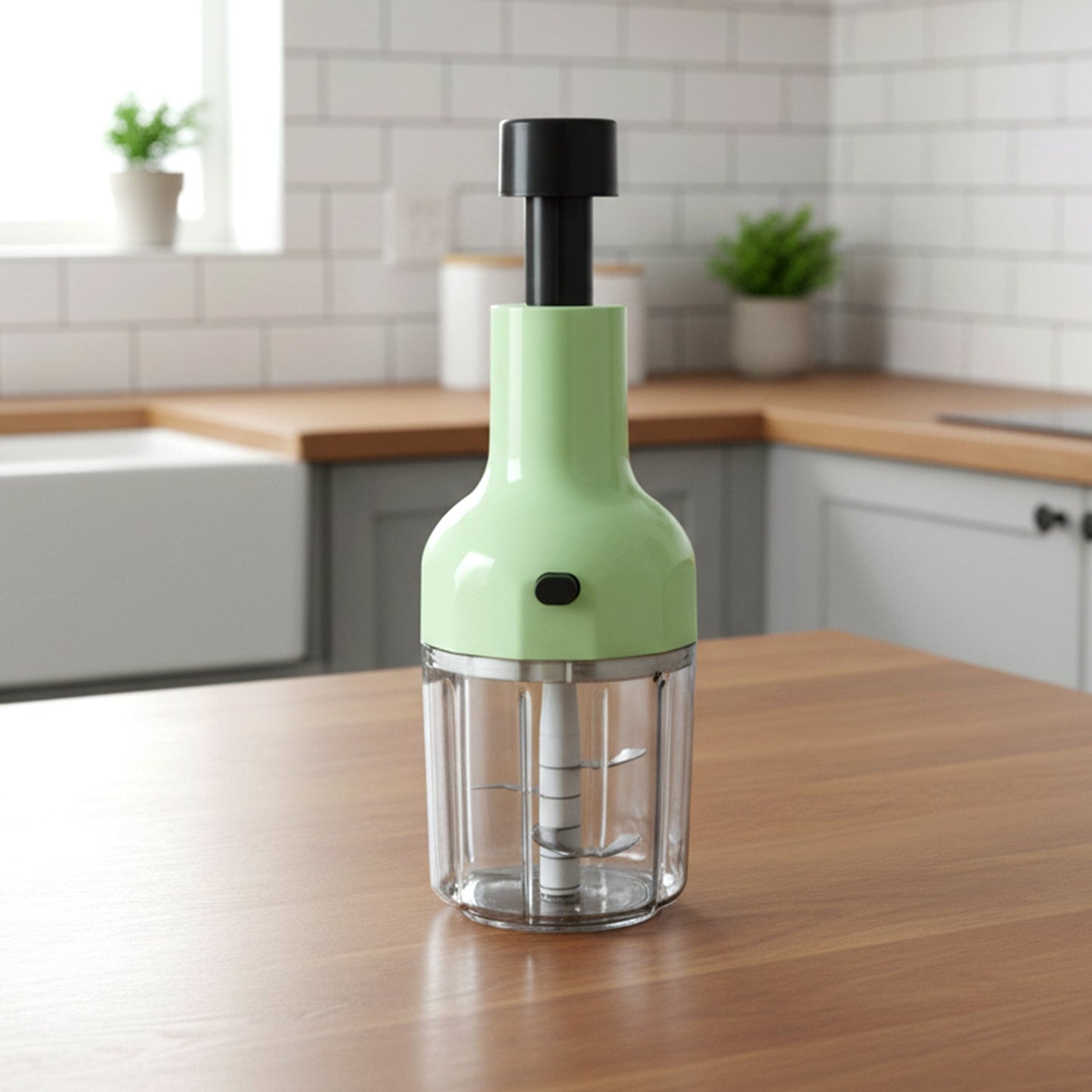 Manual Push Vegetable Chopper 1100 ML Approx
