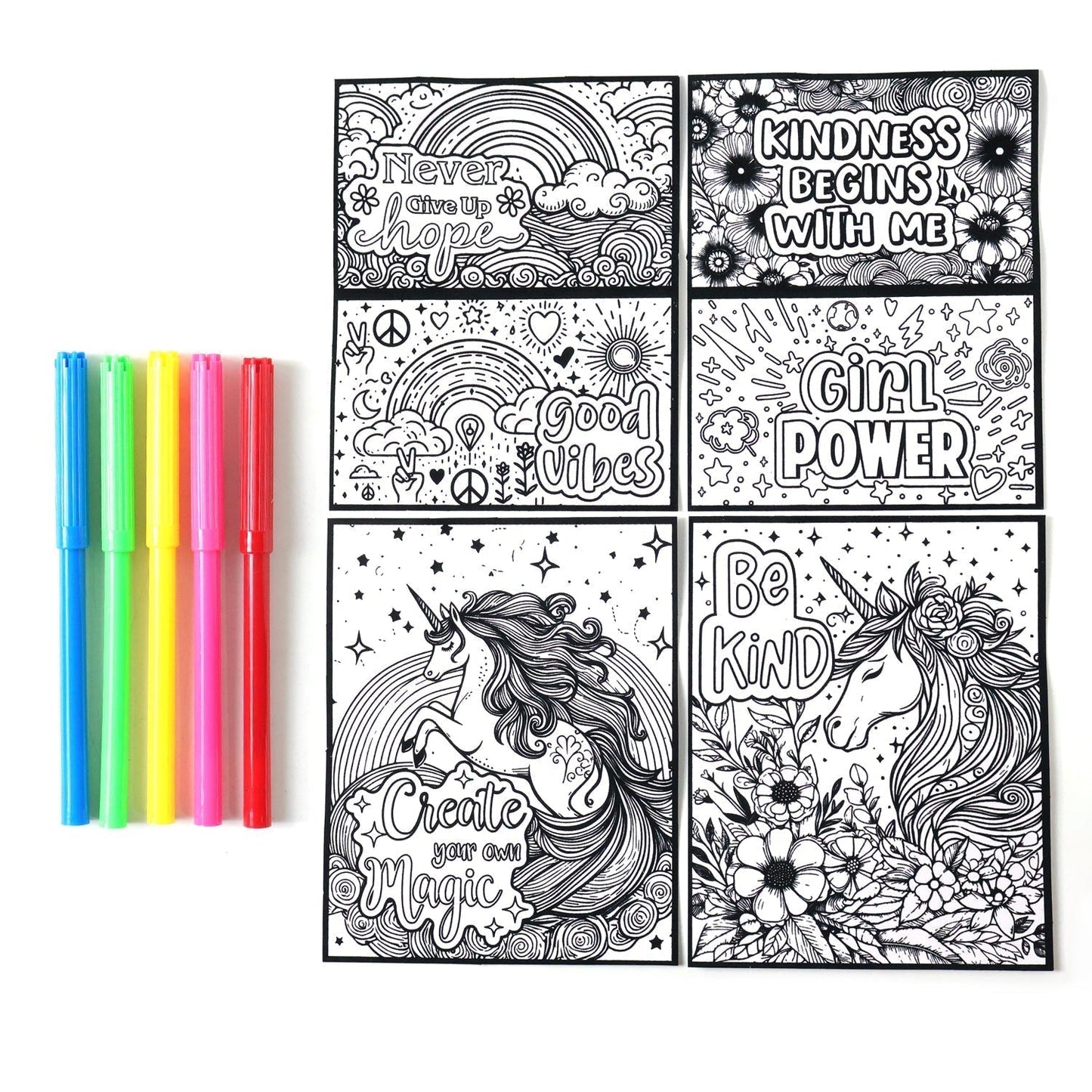 Creative Kids Colouring & Activity Poster Set (11 Pc)