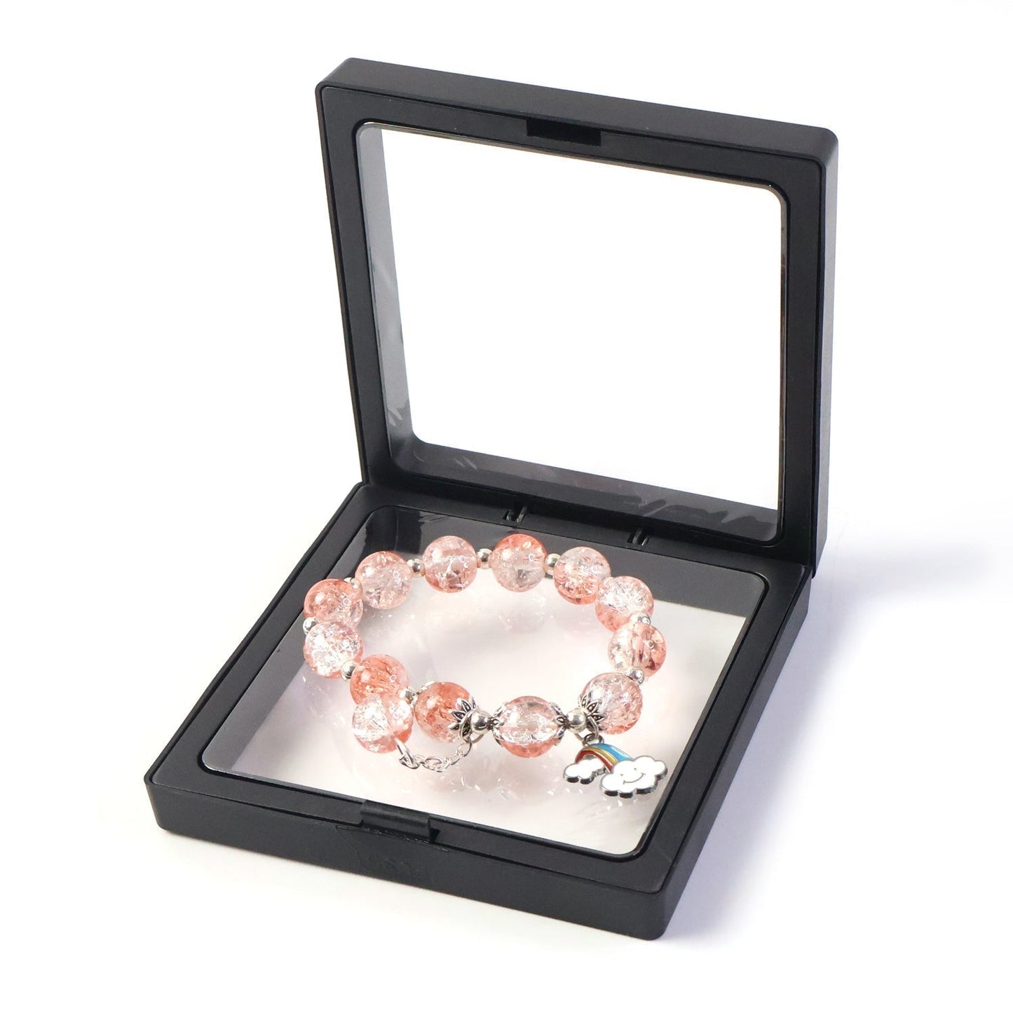 Elegant Crystal Beaded Charm Bracelet