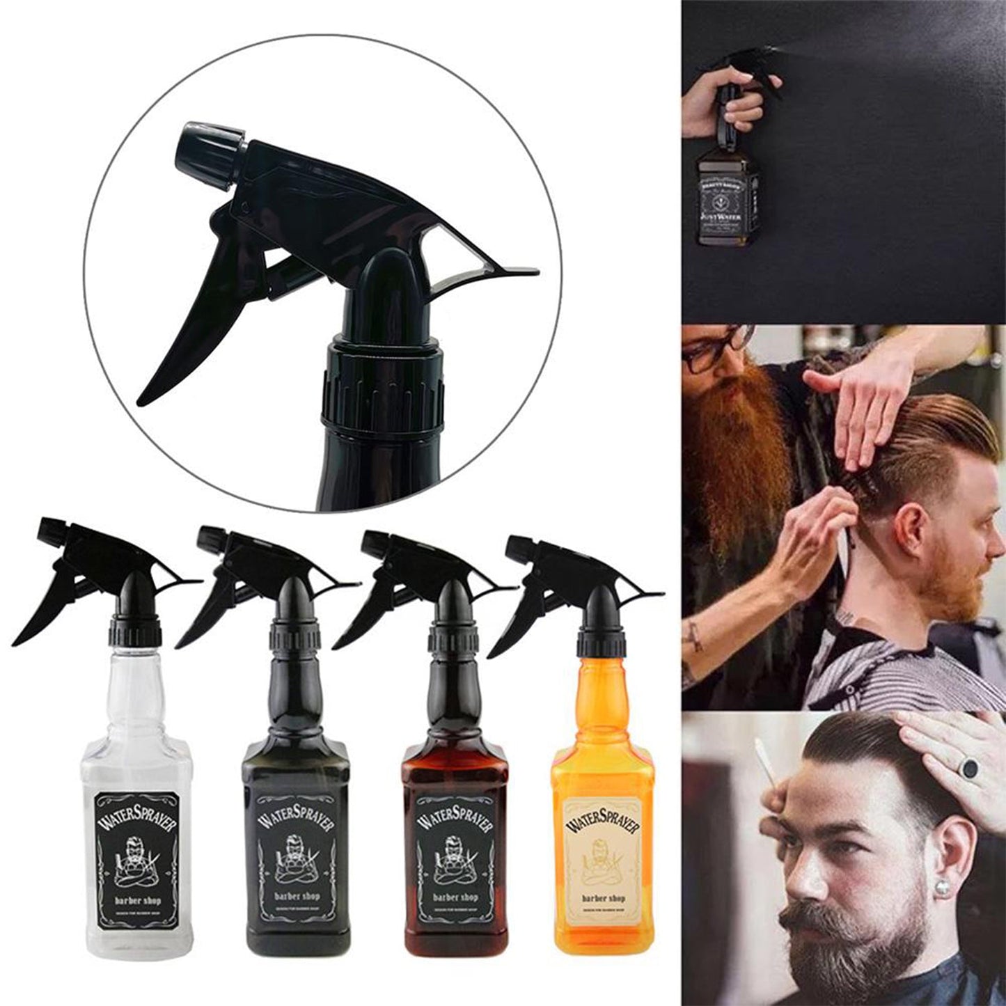 Vintage Hairdressing Spray Bottle For Salon Barber Hair Tools Water Sprayer